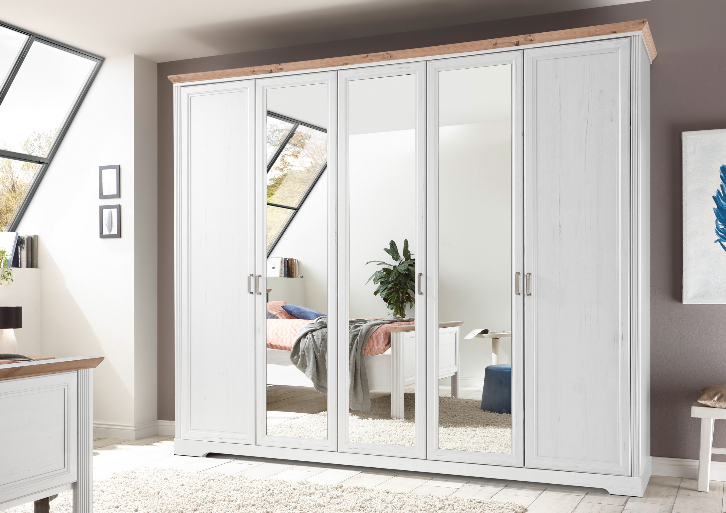 Schlafkontor Kleiderschrank »Jasmin II«, im Landhausstil
