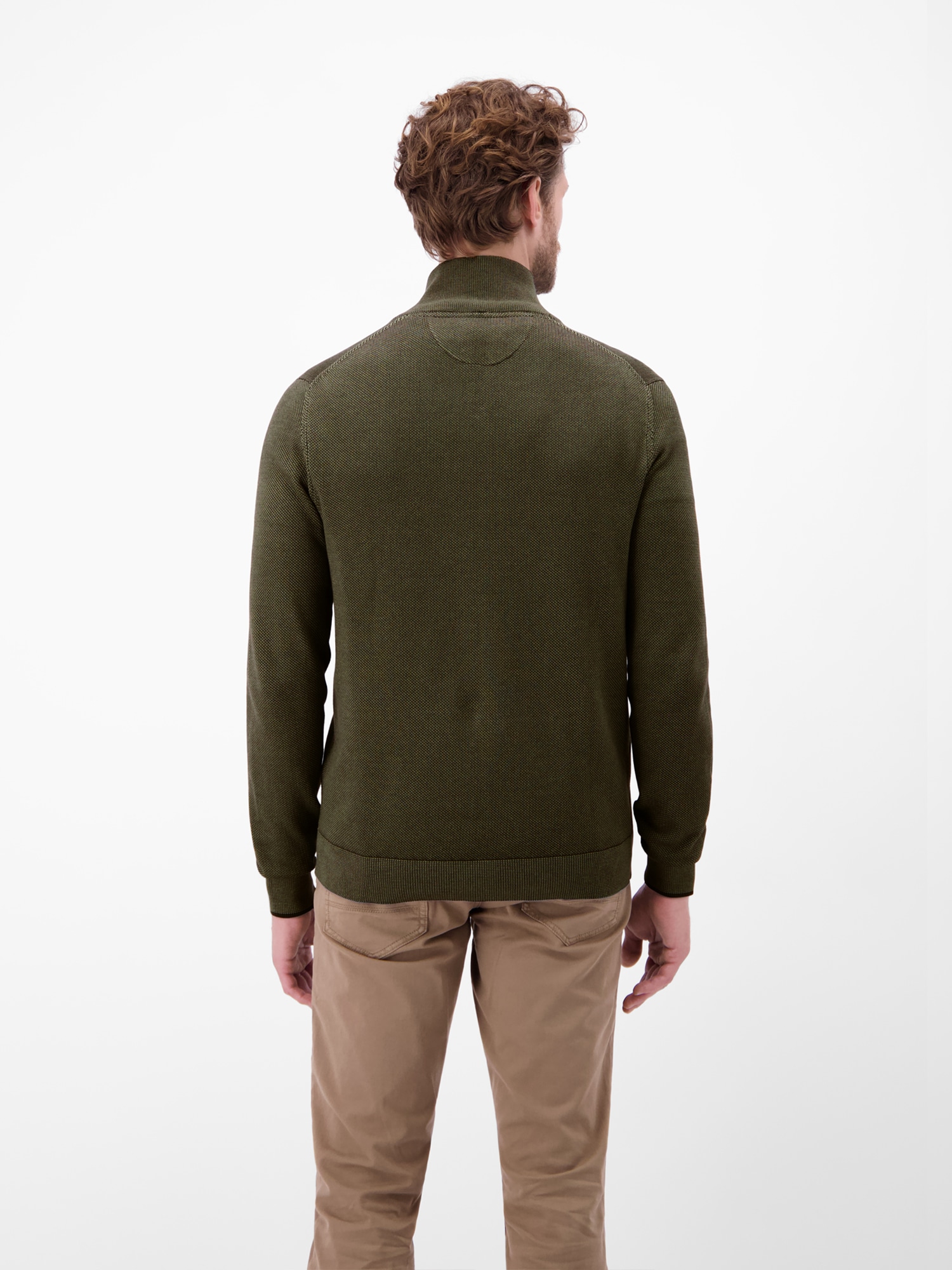 LERROS Strickjacke »LERROS Melange-Strickjacke für Herren«