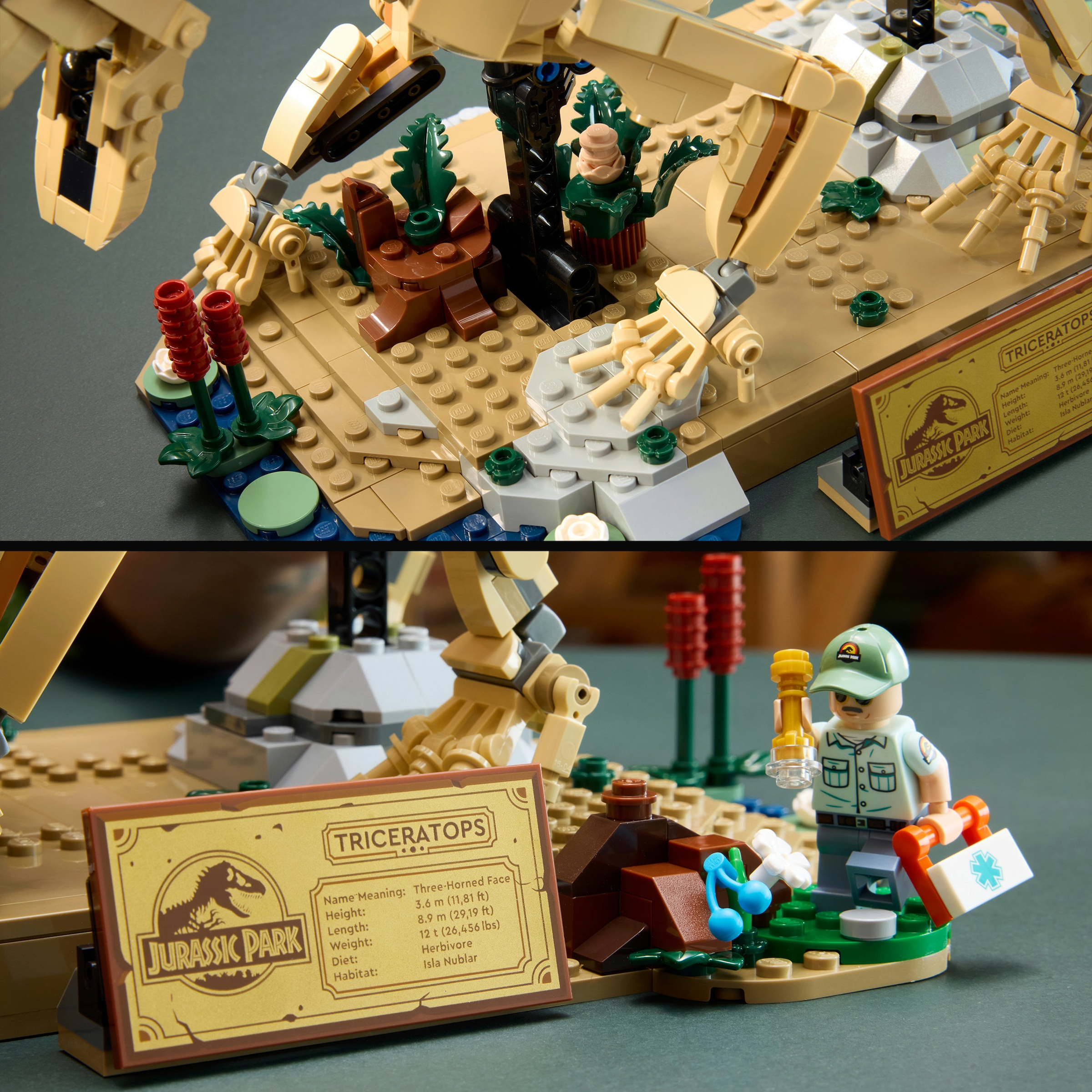 LEGO® Konstruktionsspielsteine »Dinosaurier-Fossilien: Triceratops (77985), LEGO Jurassic World« Made in Europe