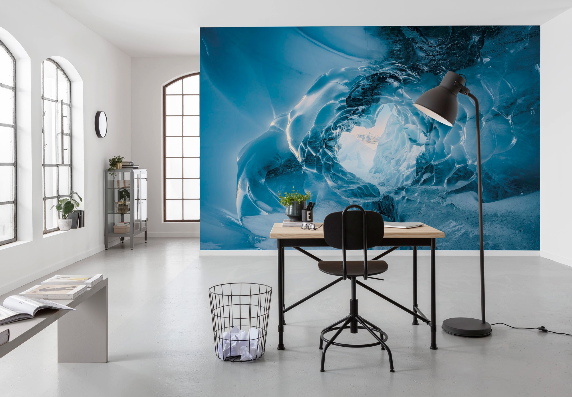Komar Vliestapete »Digitaldruck Vlies -  The Eye of the Glacier - Größe 450 x 280 cm« bedruckt glatt Wohnzimmer, Schlafzimmer