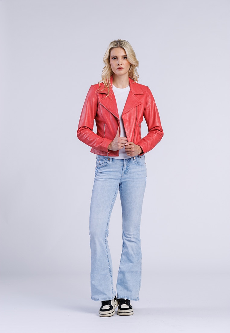 Freaky Nation Lederjacke »Bikerjacket-FN«