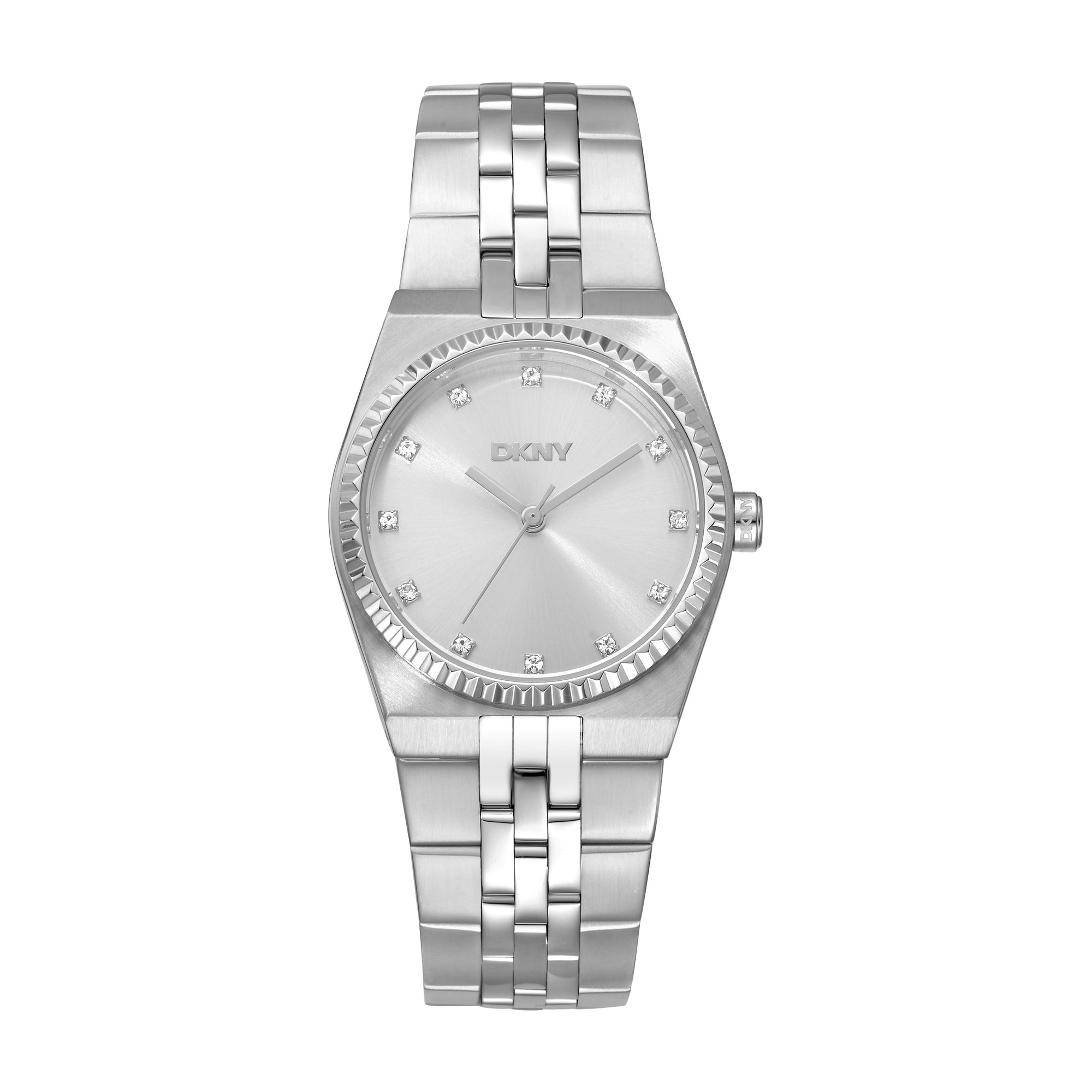 DKNY Quarzuhr »Essentials Watch« Armbanduhr, Damenuhr, Edelstahlarmband, analog