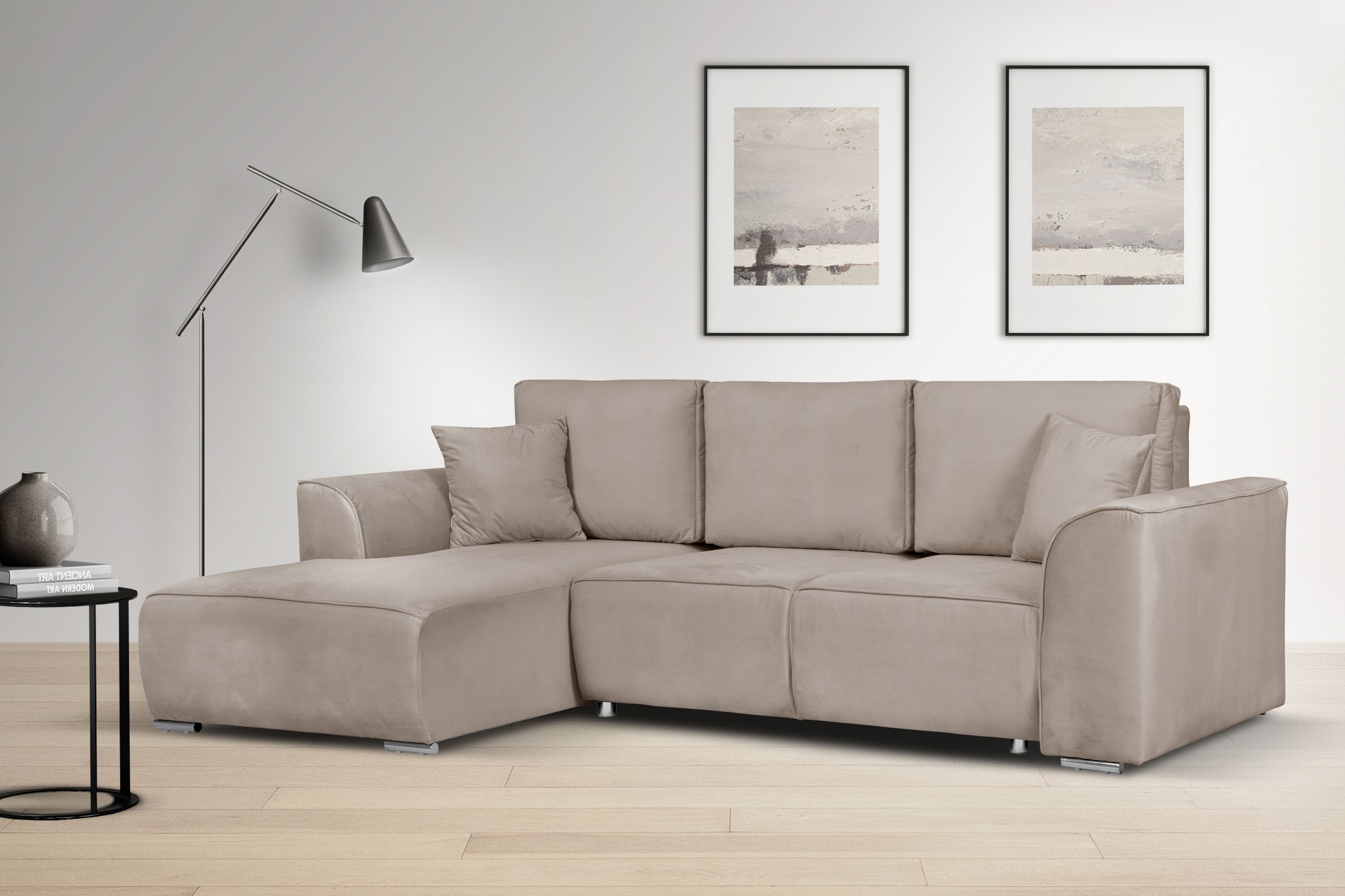 INOSIGN Ecksofa »BEATRICE optionale Schlafsofa mit Bettkasten, B/T/H: 265/1 günstig online kaufen
