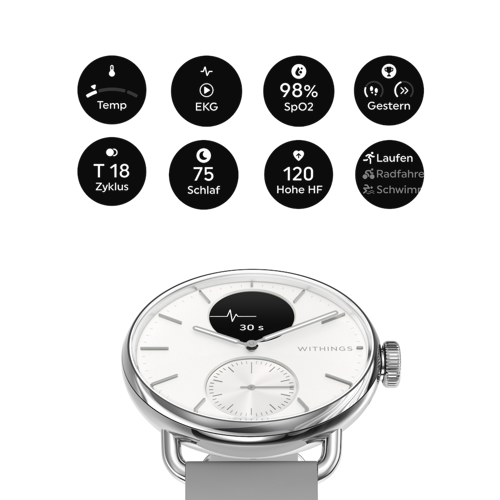 Withings Smartwatch »ScanWatch 2 (38 mm)«