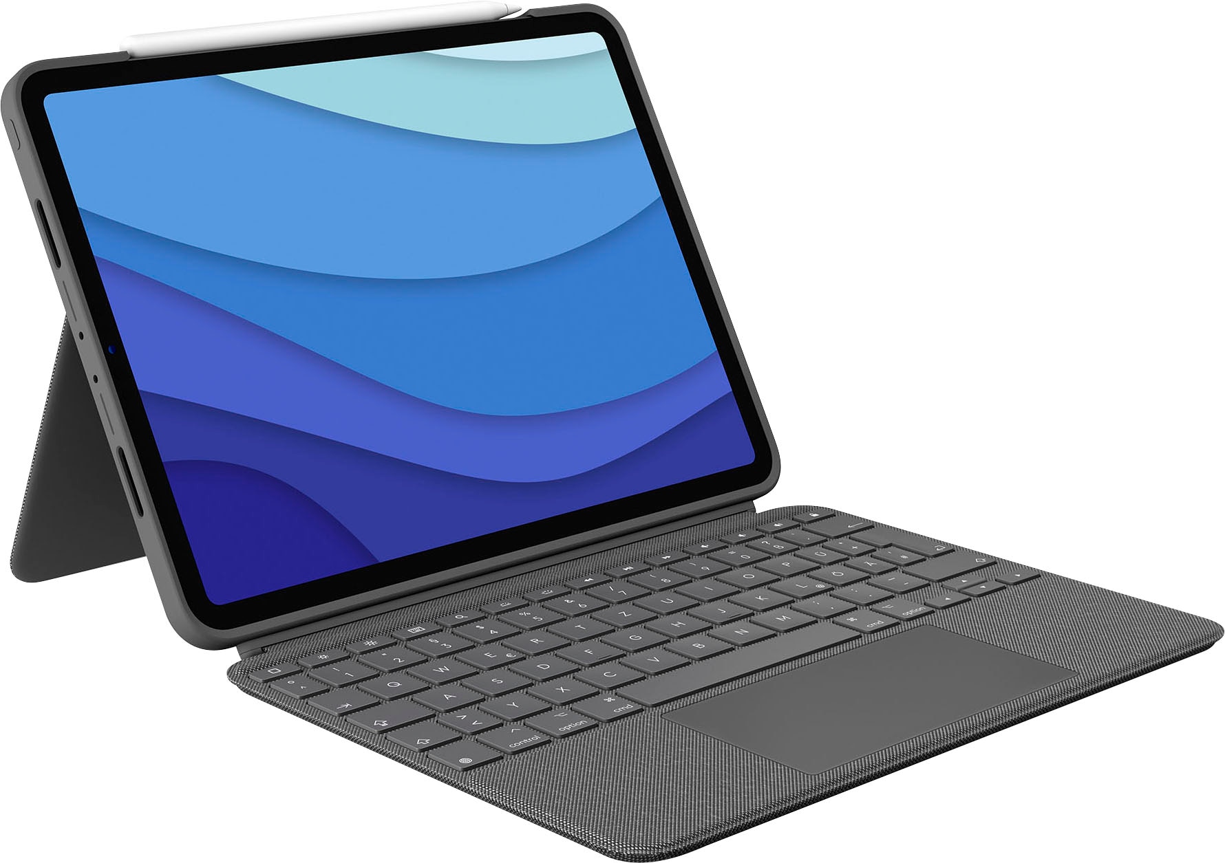 Logitech iPad-Tastatur »Combo Touch iPad Pro 11 Zoll«, (ausklappbare Füße-Multimedia-Tasten)