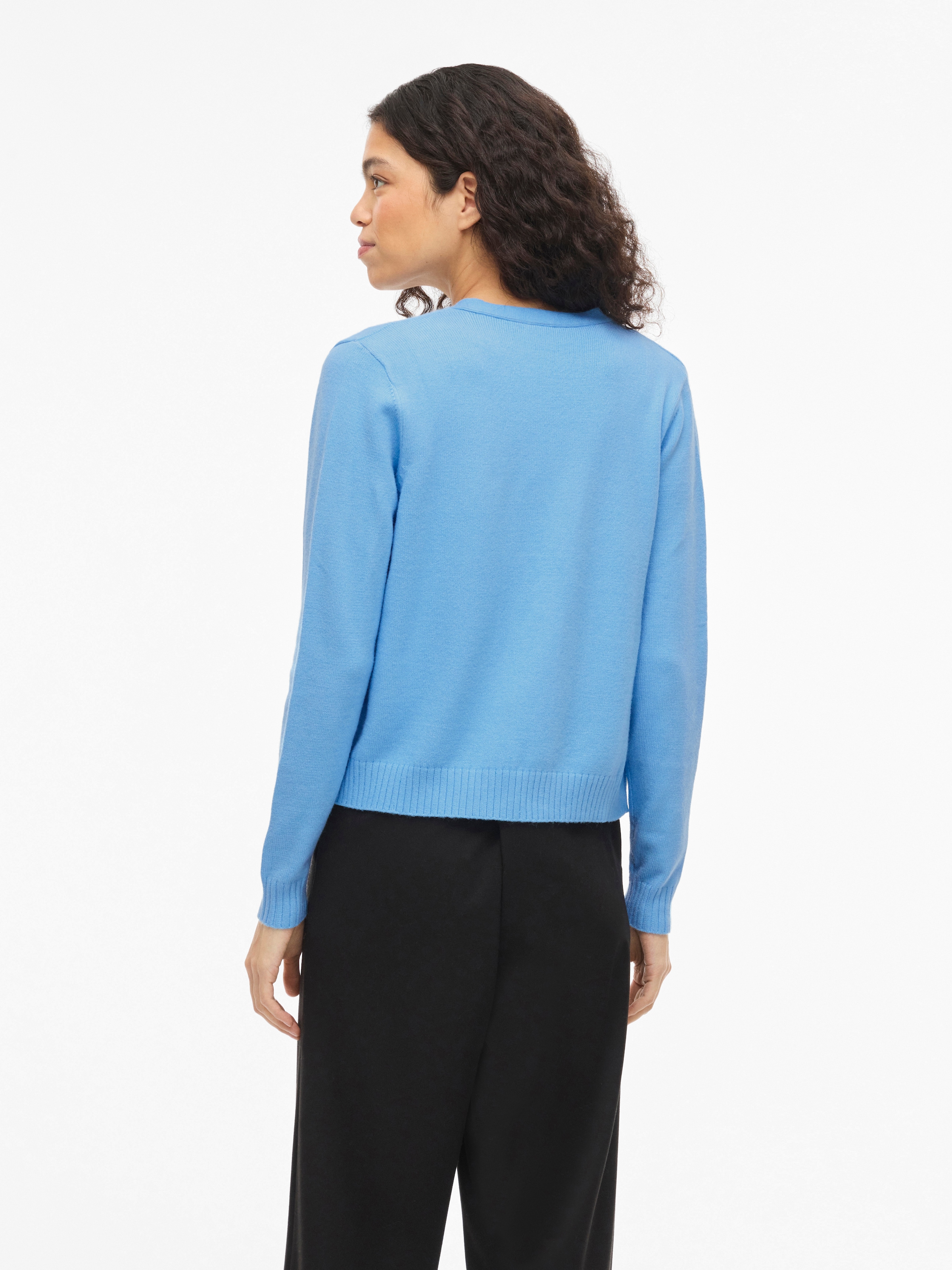 Vila Cardigan »VIRIL SHORT L/S KNIT CARDIGAN-NOOS« Materialmix, regular fit