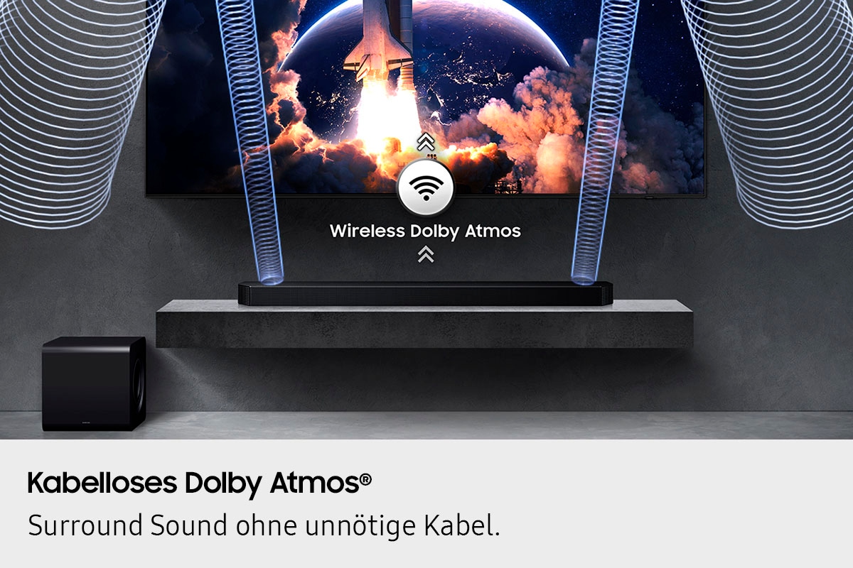 Samsung Soundbar »HW-Q810GF Q-Soundbar«, 5.1.2-Kanal Sound System, Kabellos Dolby Atmos I DTS:X, SpaceFit Sound