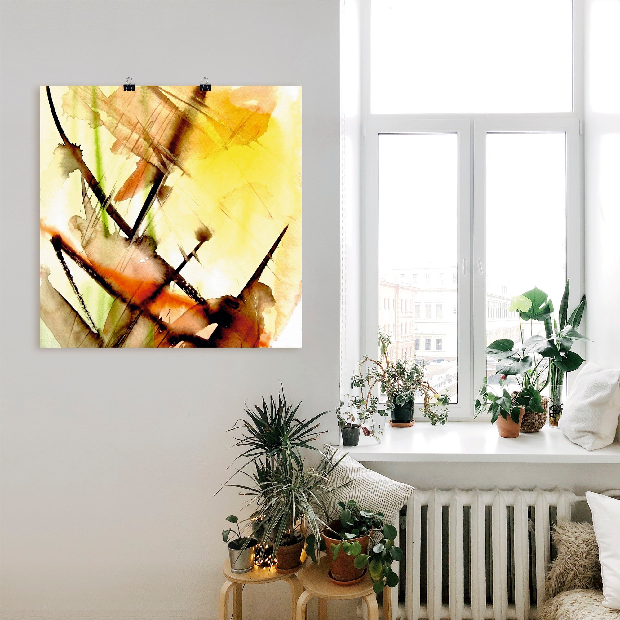Artland Wandbild »Lichtklang«, Gegenstandslos, (1 St.), als Leinwandbild, Poster, Wandaufkleber in verschied. Größen