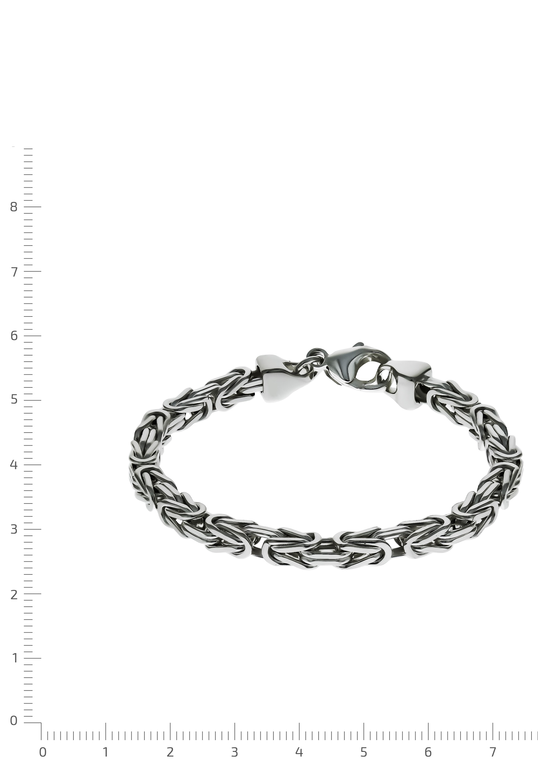 Firetti Silberarmband »in Königskettengliederung in 4-kant, Germany Made 5,0 mm breit«, kaufen bequem