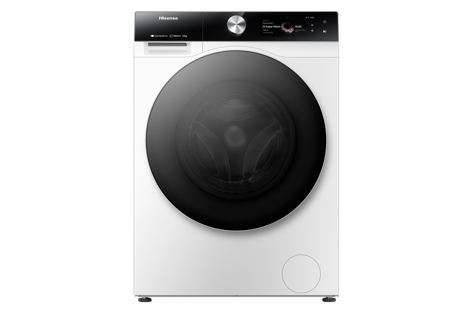 Hisense Waschmaschine »WF7S1247BW«, 12 kg, 1400 U/min, Dynamisches TFT-Touc günstig online kaufen