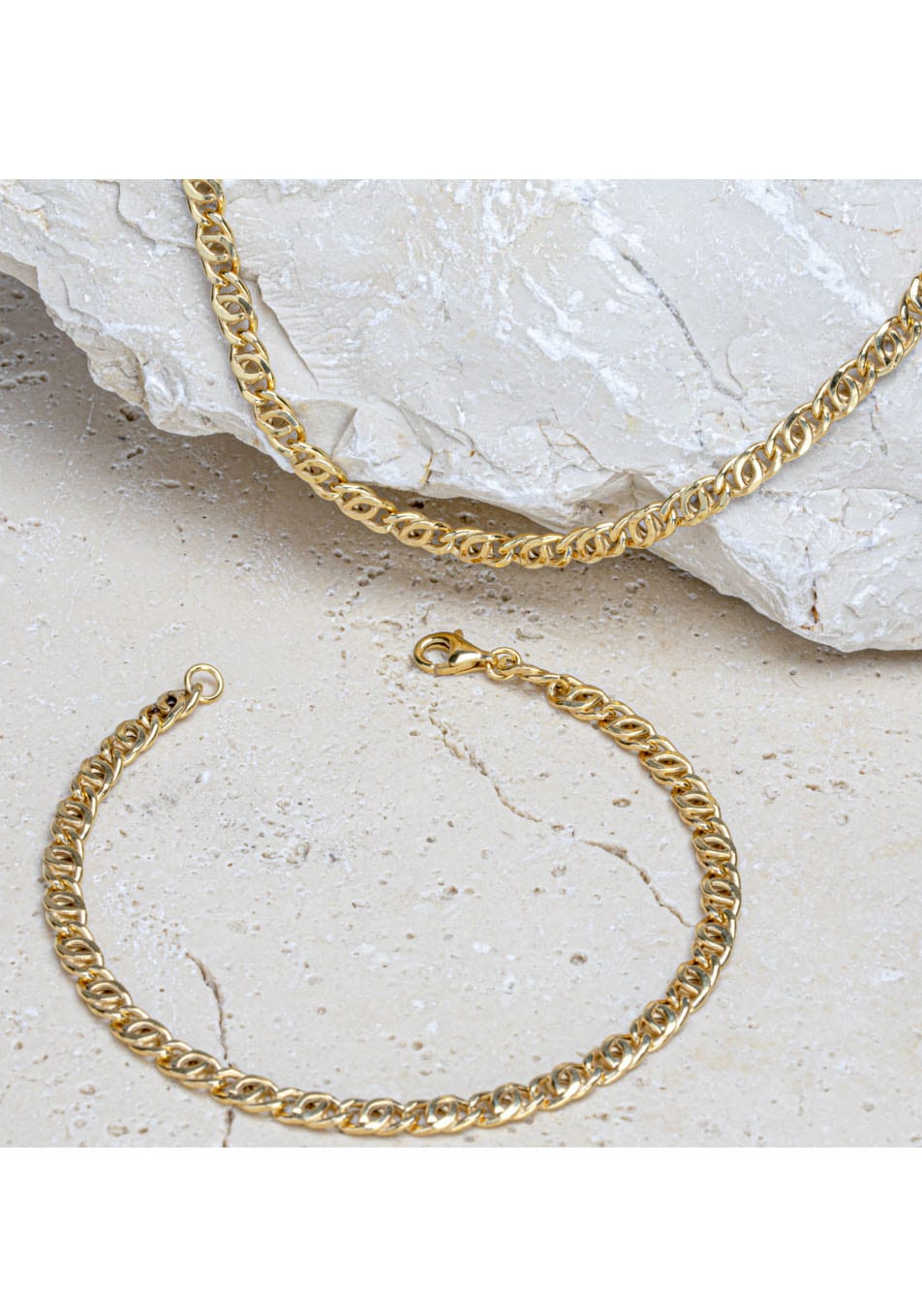 Firetti Goldarmband »Schmuck Geschenk Gold 333 Tigeraugen-Armkette«, Made in Germany