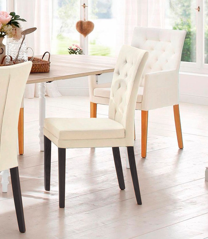 Home affaire 4-Fußstuhl »Colorado«, (Set), 4 St., Luxus-Microfaser, Beine a günstig online kaufen