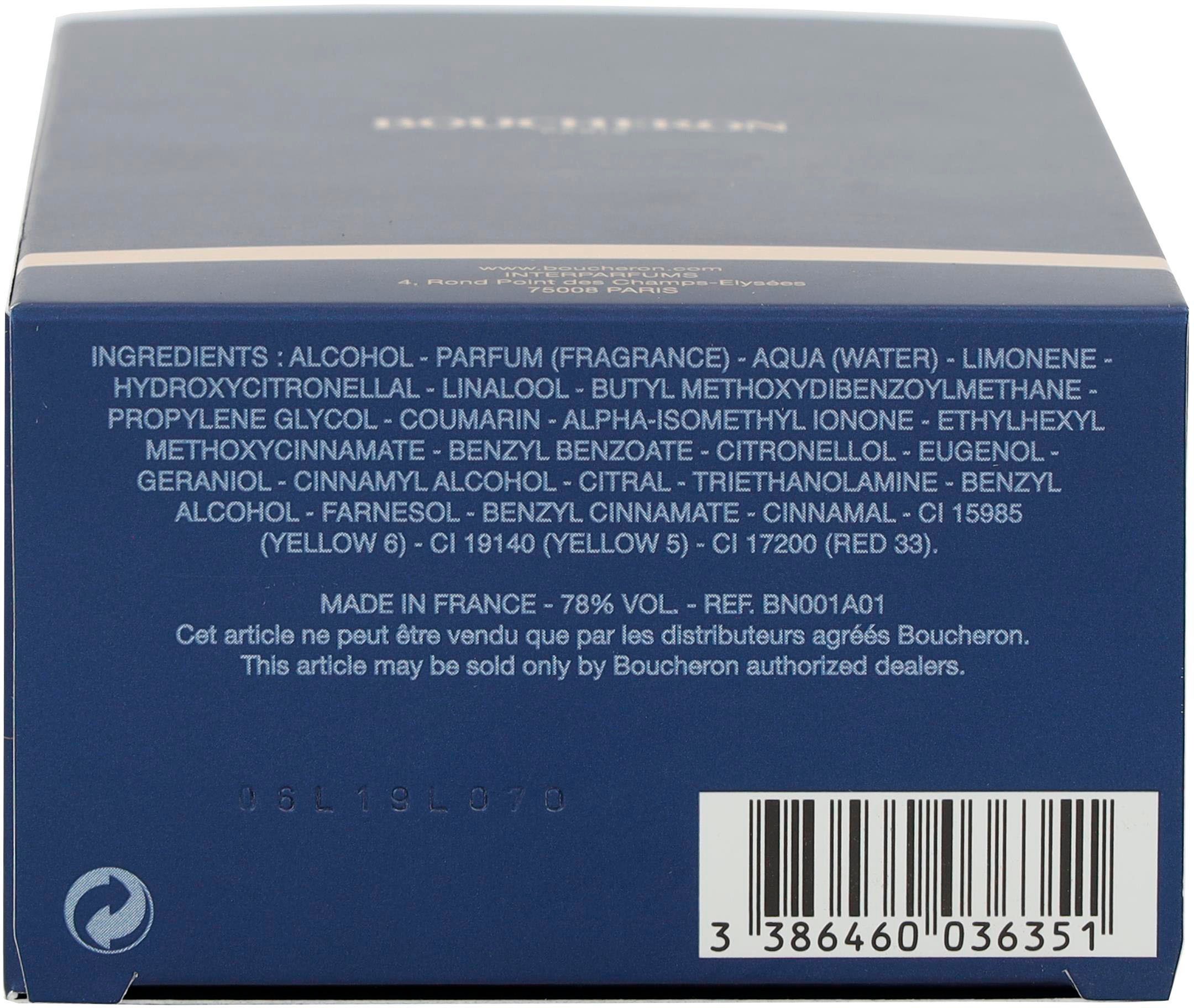 BOUCHERON Eau de Parfum »Boucheron pour femme«, Blumiger Damenduft mit Bergamotte, Sandelholz und Tonkabohne.