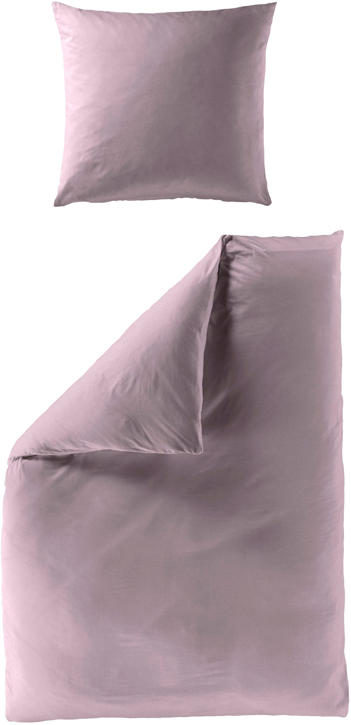 BIERBAUM Bettwäsche »Elegant uni«, Mako-Satin, 100 % Baumwolle, Uni, pflege günstig online kaufen