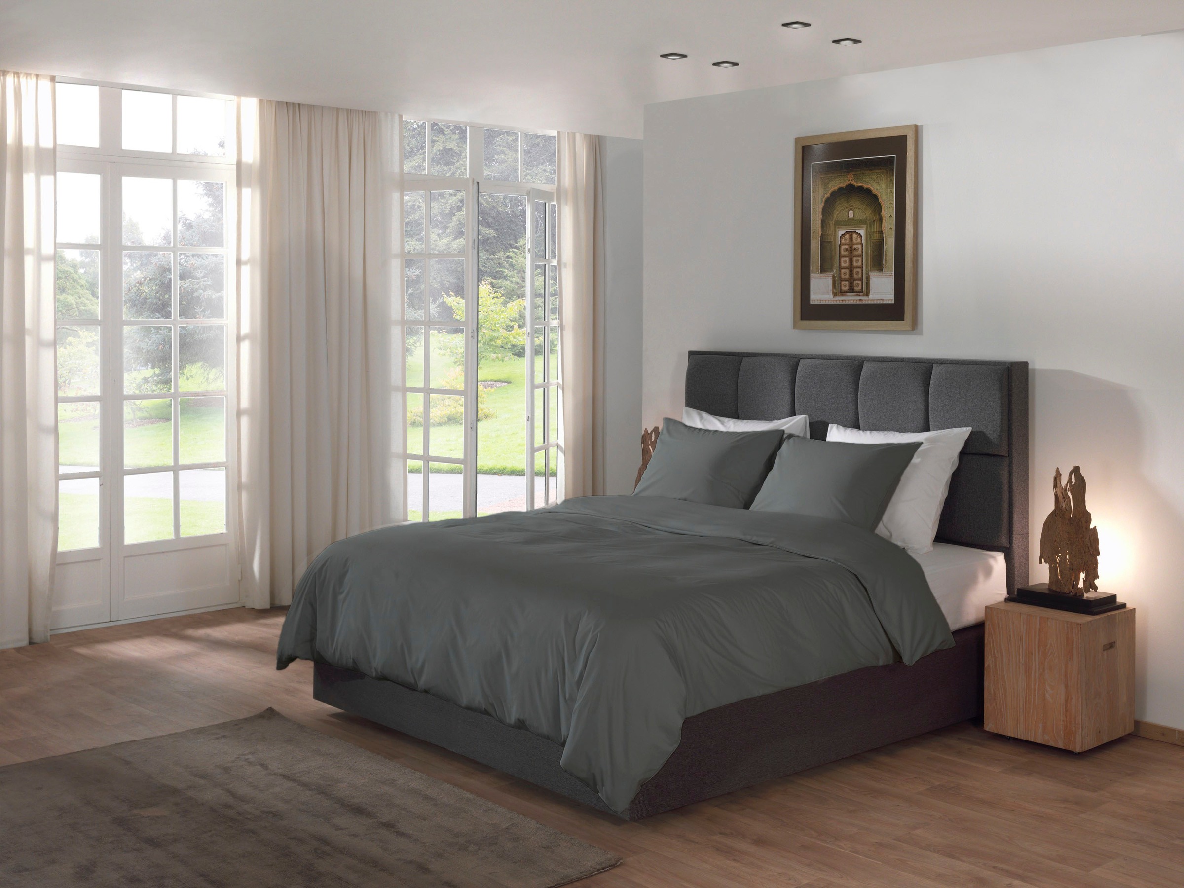 YELLOW Bettwäsche »Suite-Mumbai« 2 Stk. tlg. Uni Design, 100% Baumwolle ab günstig online kaufen