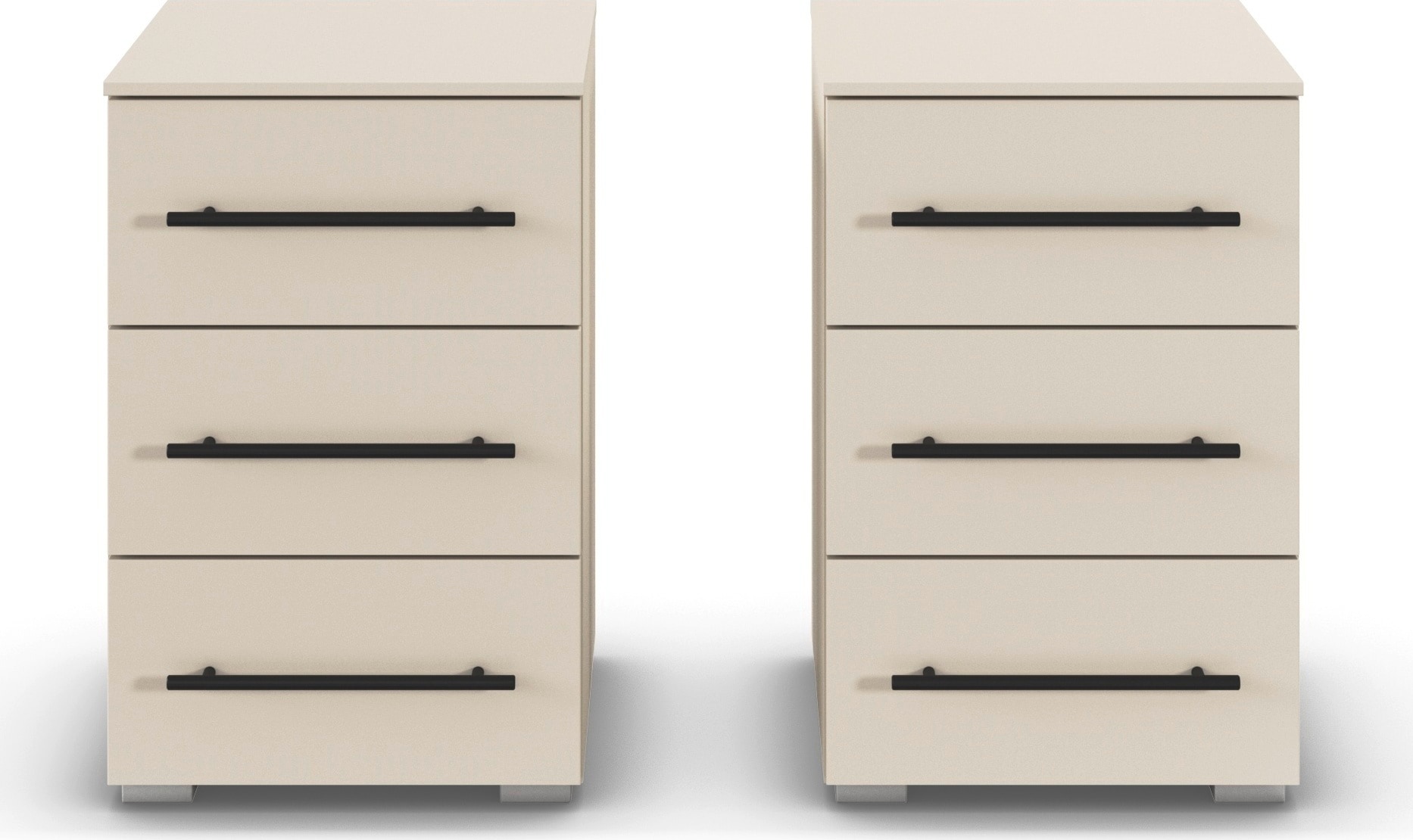 rauch Nachtkommode »Nachttisch Nachtkonsole AVOLA in Dekorfront« Set, Breite 40 cm inkl. Soft-Close-Funktion, 2 Stk. tlg. mit 3 geräumigen Schubladen für viel Stauraum MADE IN GERMANY