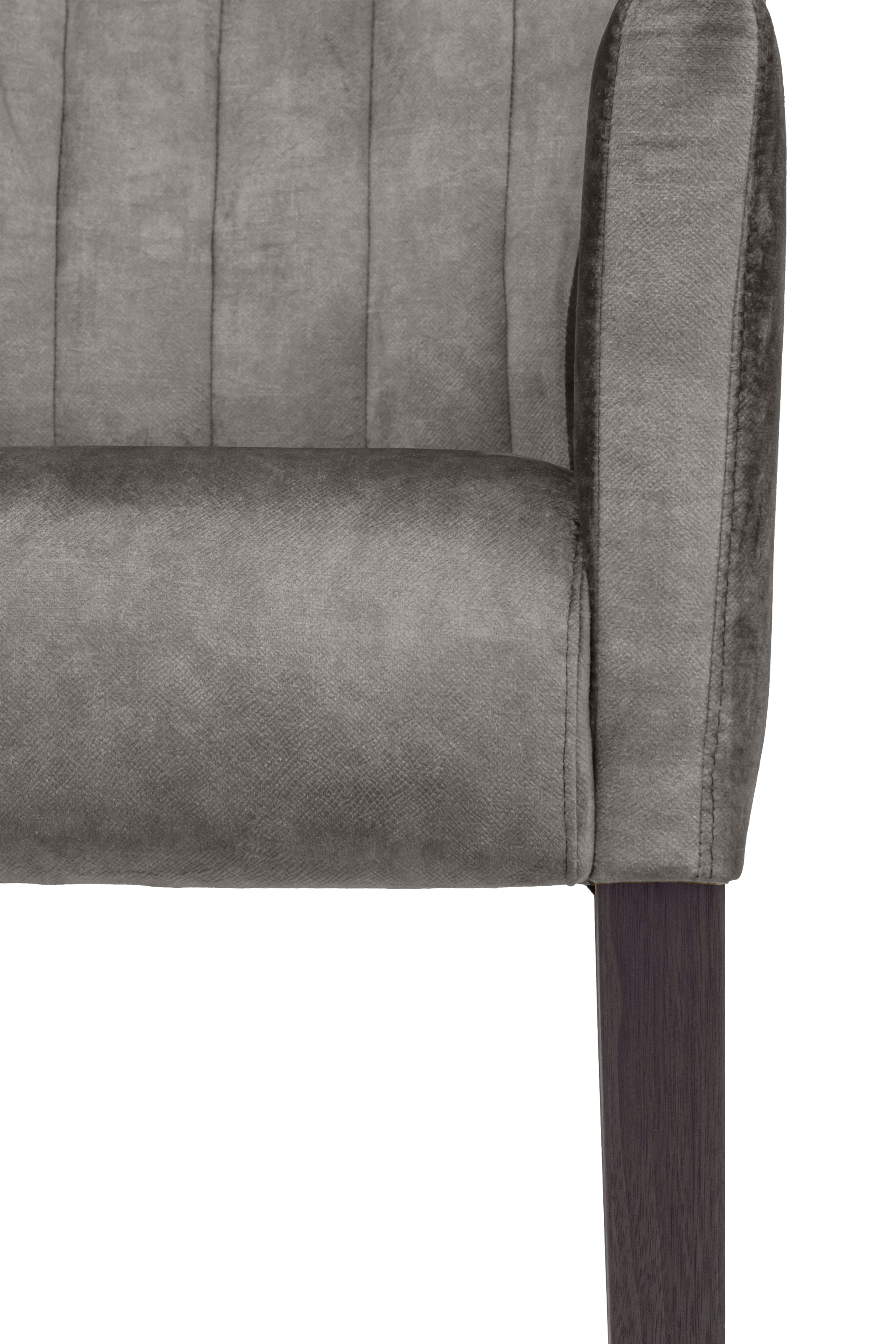 Home affaire Armlehnstuhl »King«, Luxus-Microfaser Lederoptik, Esszimmerstuhl, Beingestell Massivholz Eiche oder Buche wengefarben