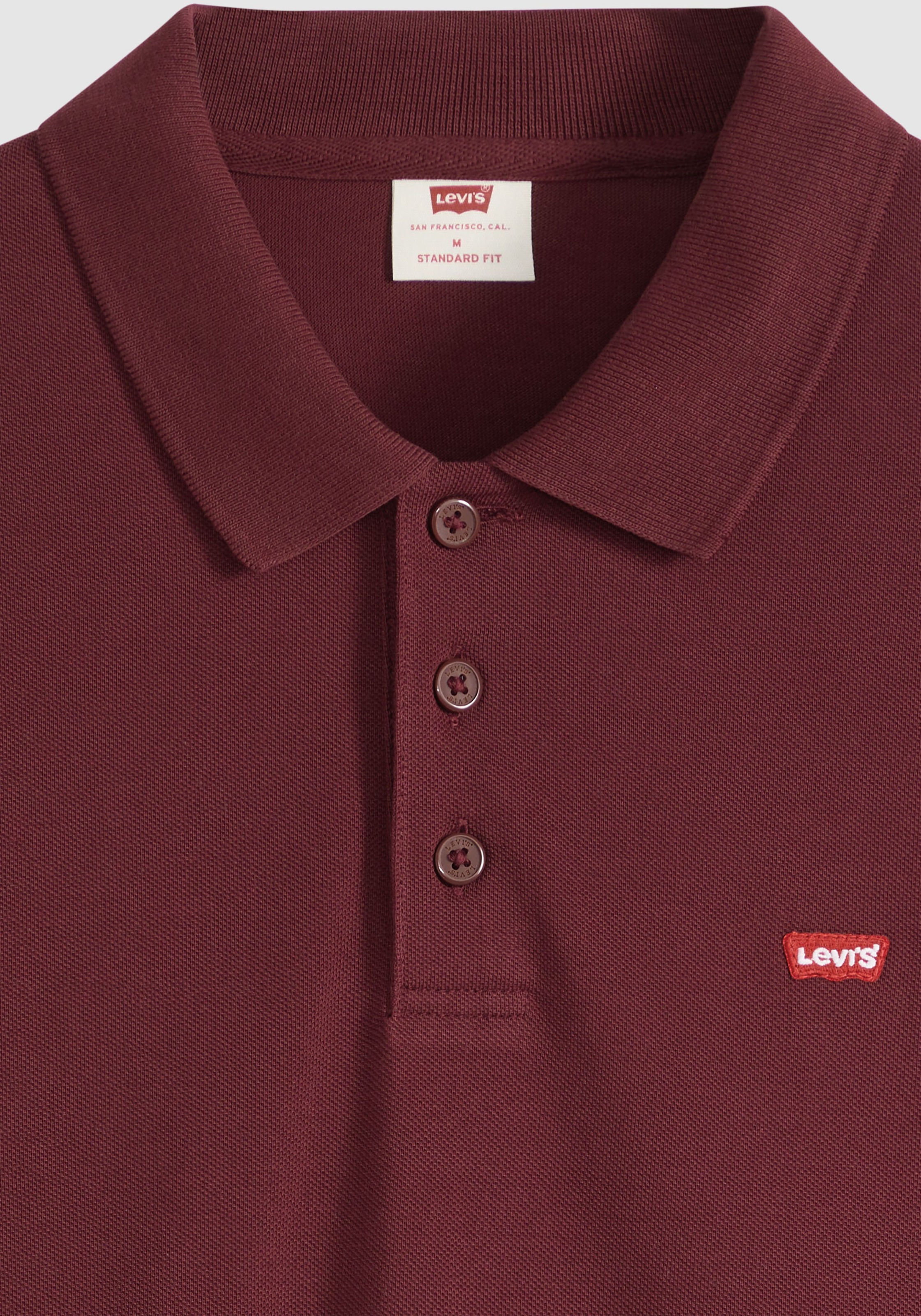 Levi's® Langarm-Poloshirt »LS HM POLO« Polokragenverschluss in 3-Knopf-Form