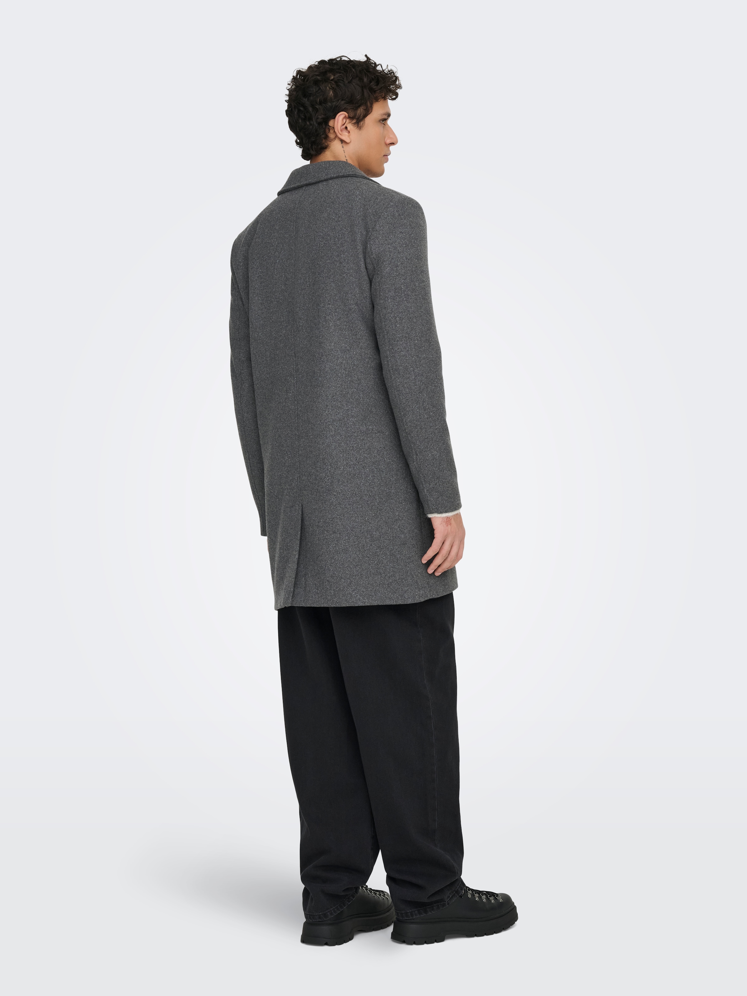 ONLY & SONS Langmantel »ONSMATTHEW WOOL COAT OTW NOOS« mit Wolle
