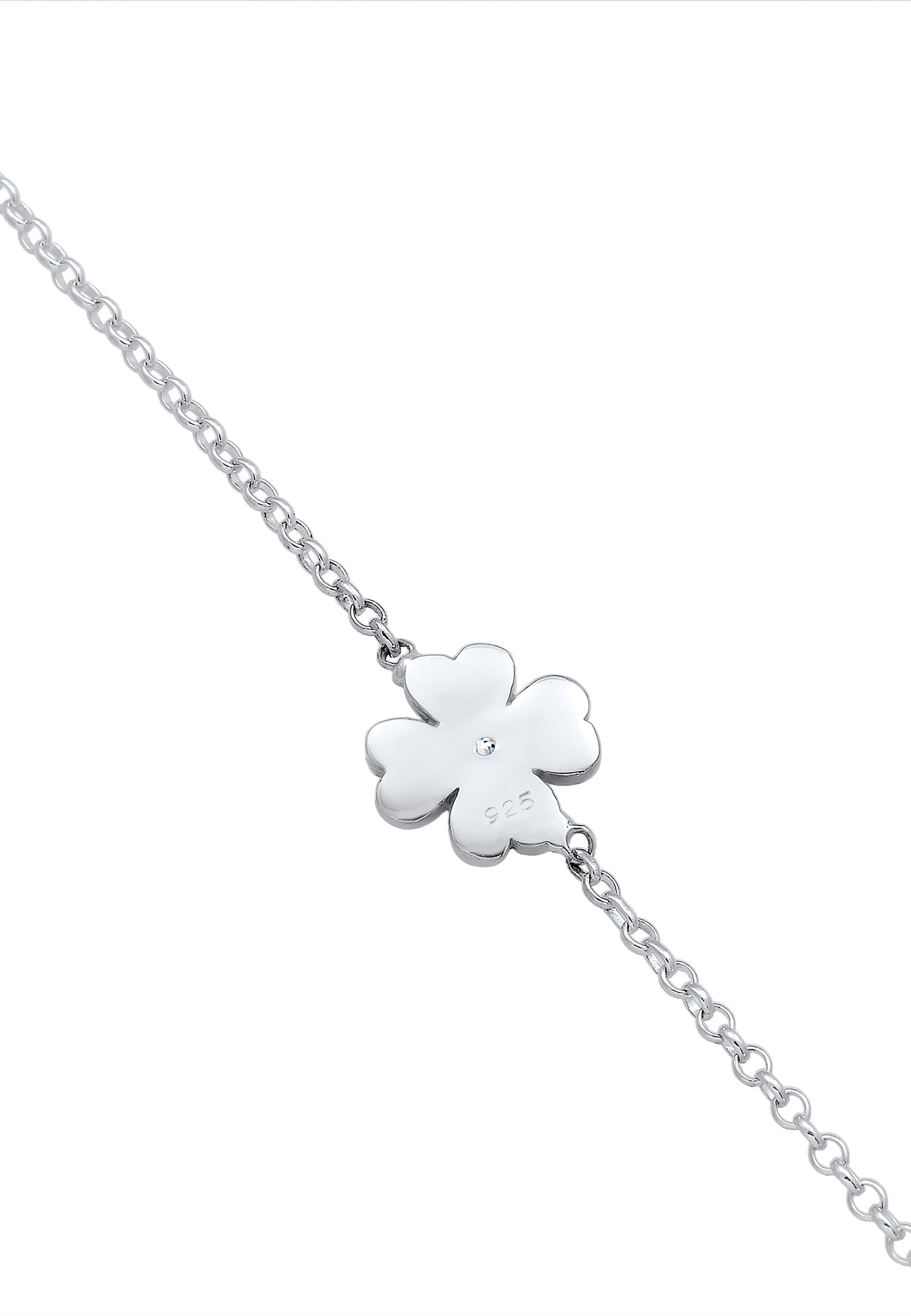 3. Bild von Elli DIAMONDS Armband »Kleeblatt Talisman Diamant (0.015 ct.) 925 Silber«