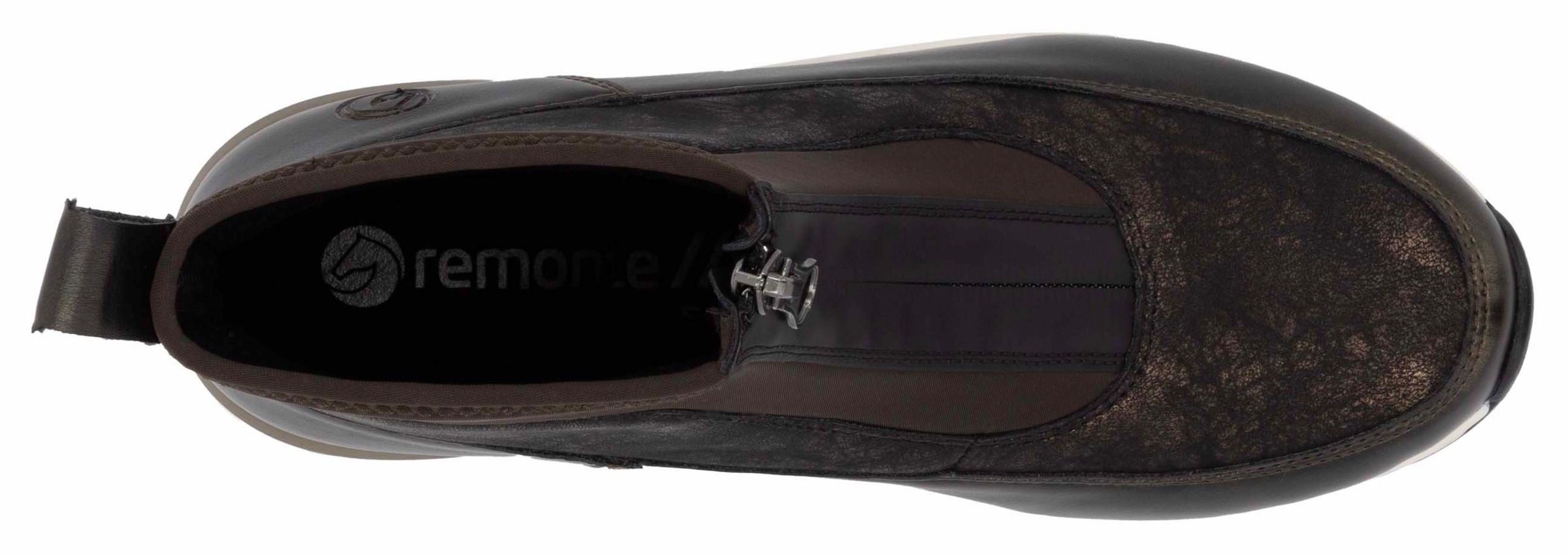 Remonte Keilsneaker, Schlupfboots, Freizeitschuh, High-Top-Sneaker, Front-Reißverschluss