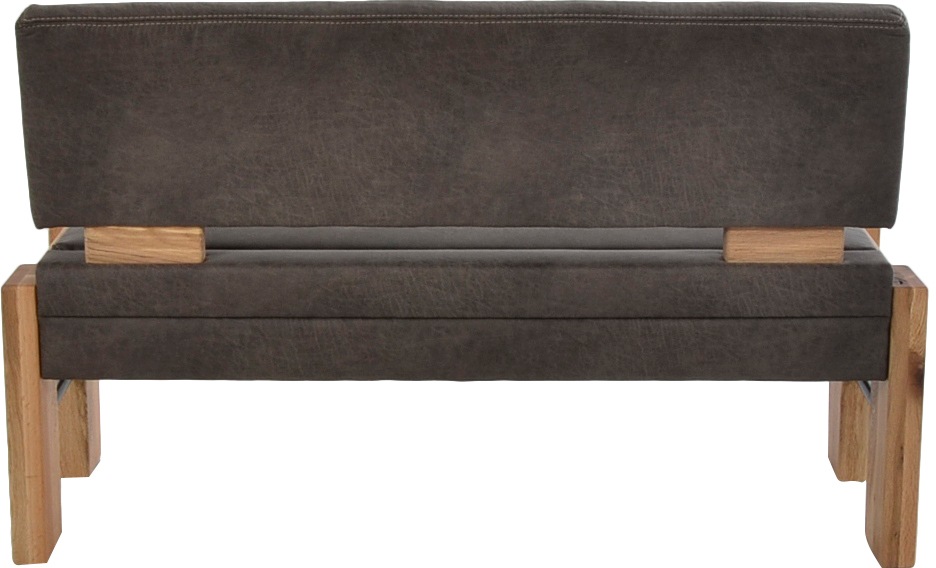 K+W Komfort & Wohnen Polsterbank, gepolsterte Stauraumbank, Massivholz, in 2 Breiten 161cm oder 181cm