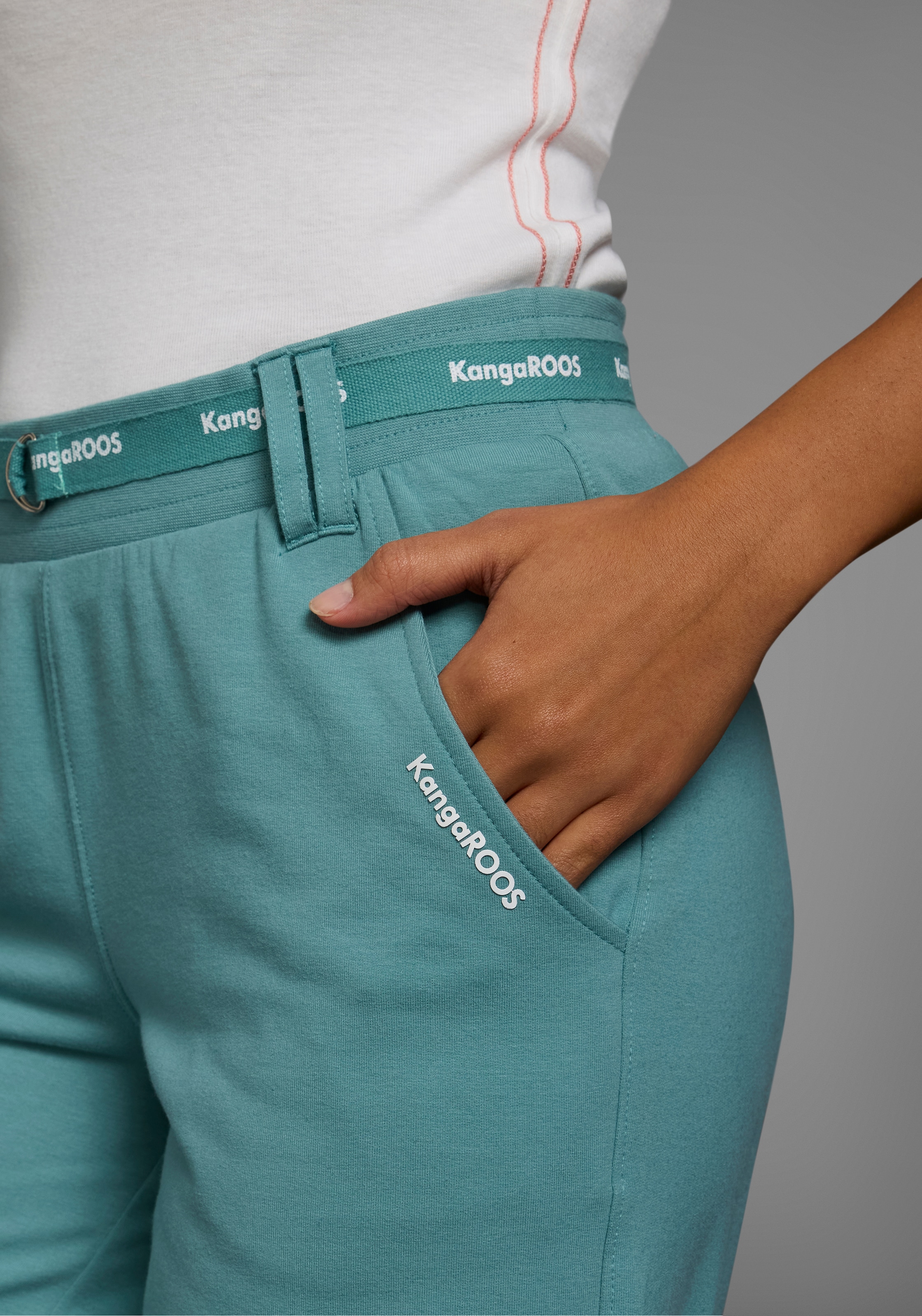 KangaROOS Jerseyhose, mit weitem Bein in Culotte Form
