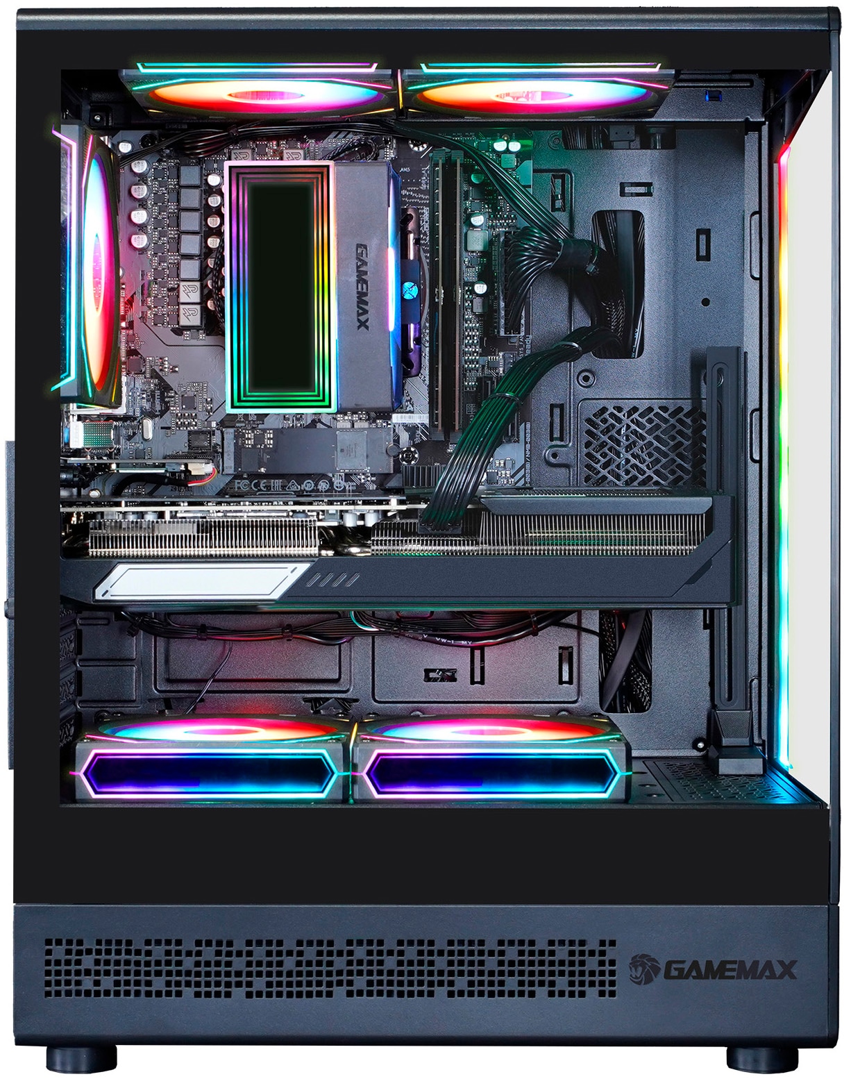 GAMEMAX Gaming-PC »VISTA COC AB 8171 AMD Ryzen 5 9600X 32GB DDR5 1TB SSD RX 9070 XT« Windows 11, DDR5 RAM
