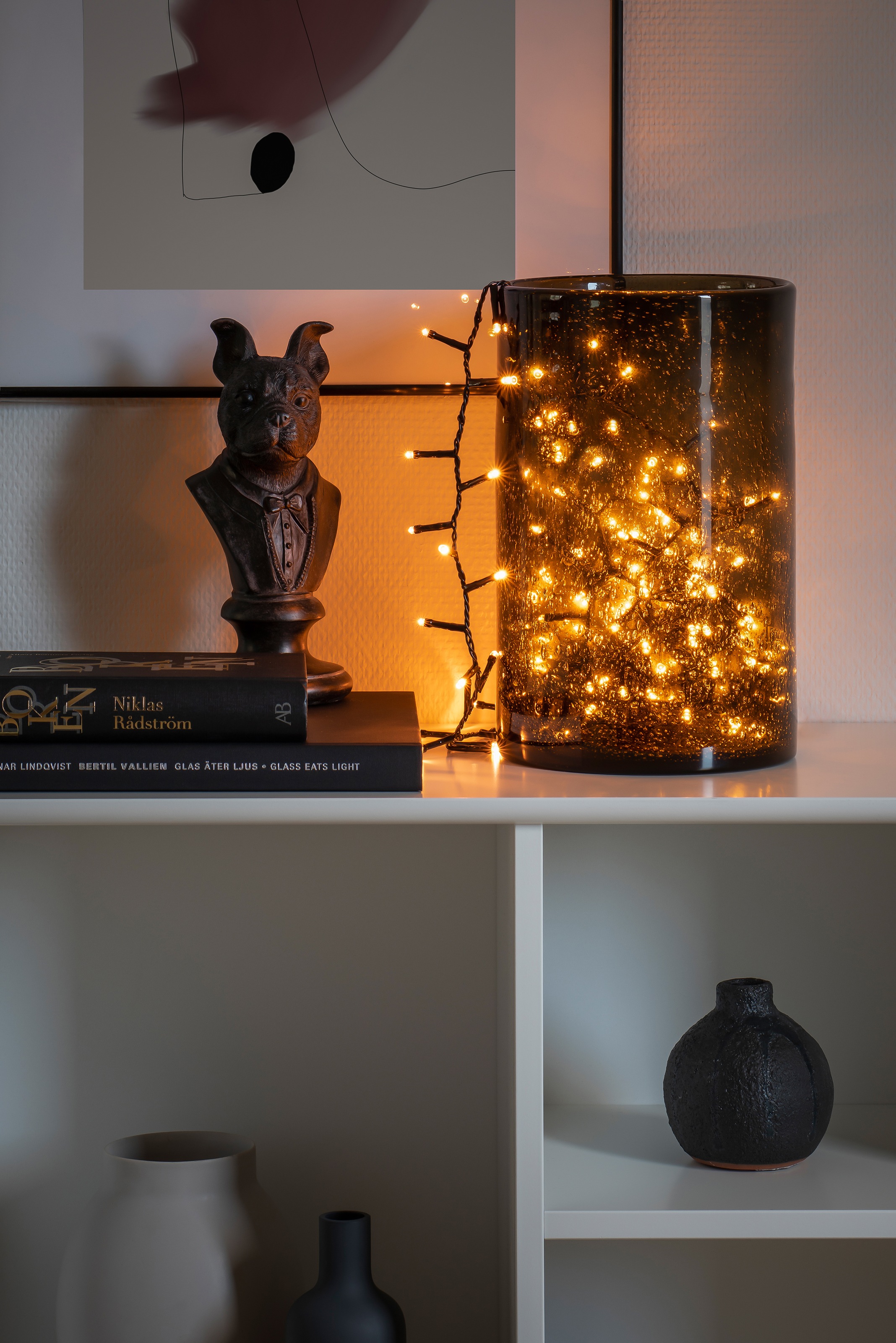 KONSTSMIDE LED-Lichterkette »Büschellichterkette Cluster, Weihnachtsdeko«, mit 200 bernsteinfarbenen Dioden