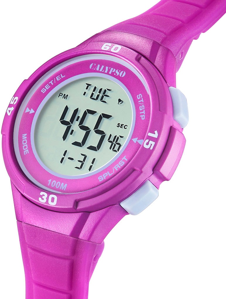CALYPSO WATCHES Chronograph »Junior Collection«, Quarzuhr, Kinderuhr, Datum, digital, Stoppfunktion, ideal als Geschenk