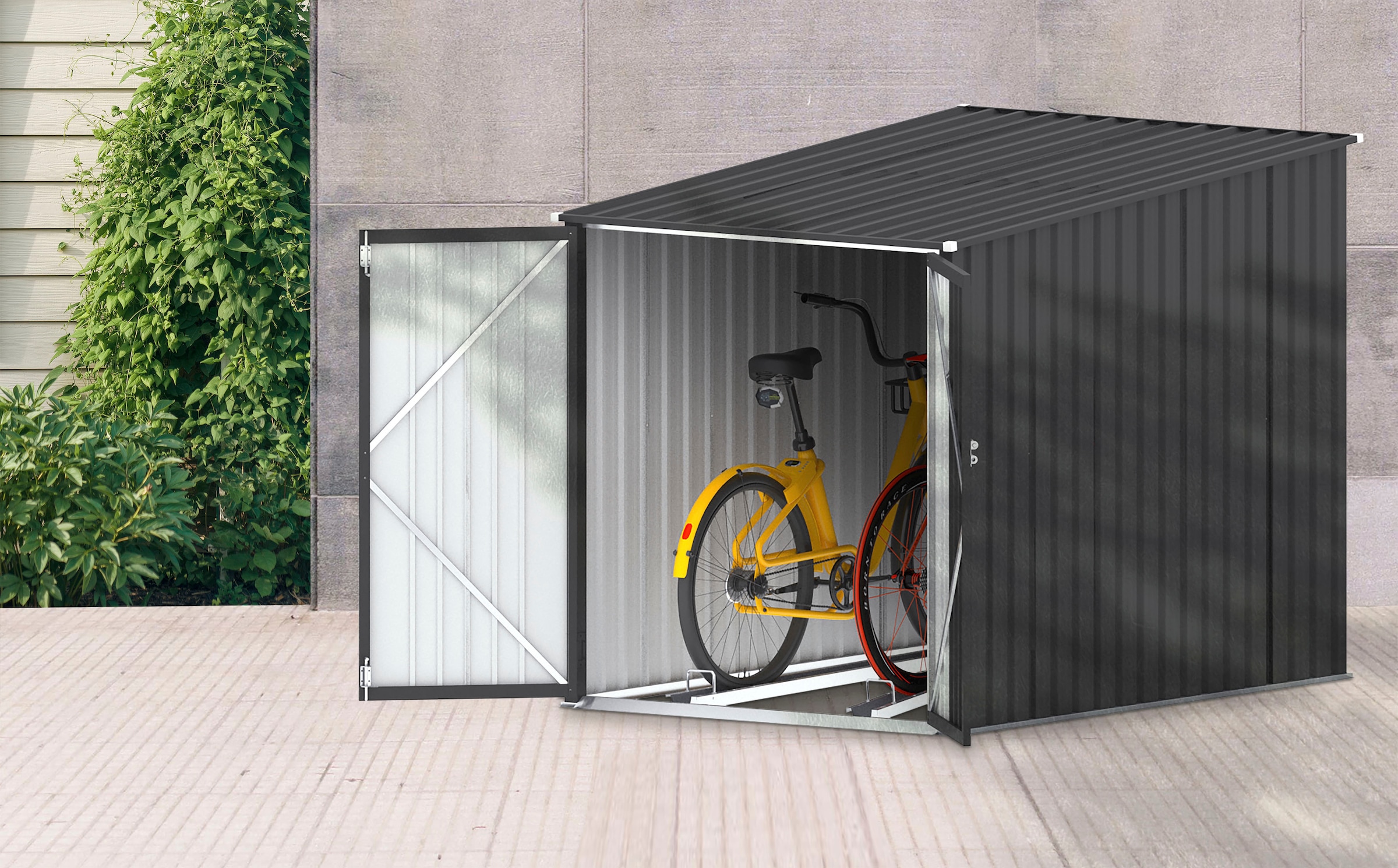 Tepro Fahrradbox »Bike & More Midi«, BxTxH: 142x197x157 cm