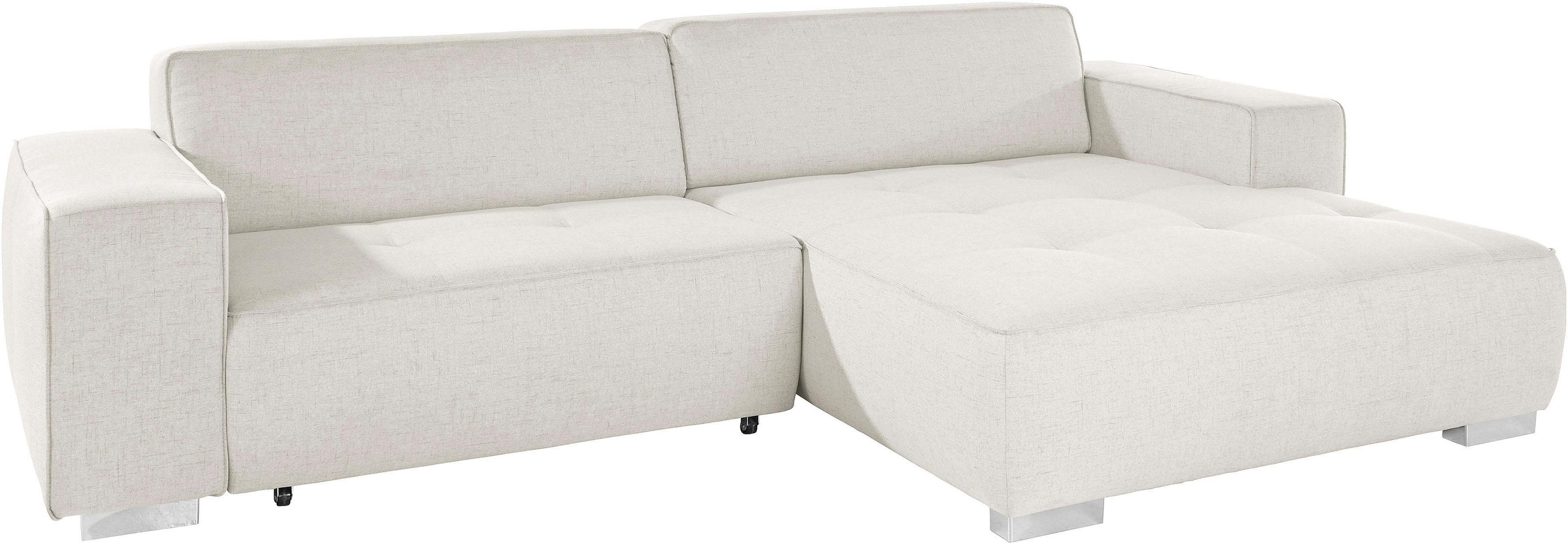 INOSIGN Ecksofa »Sapporo L-Form«, wahlweise Bettfunktion oder Sitztiefenver günstig online kaufen
