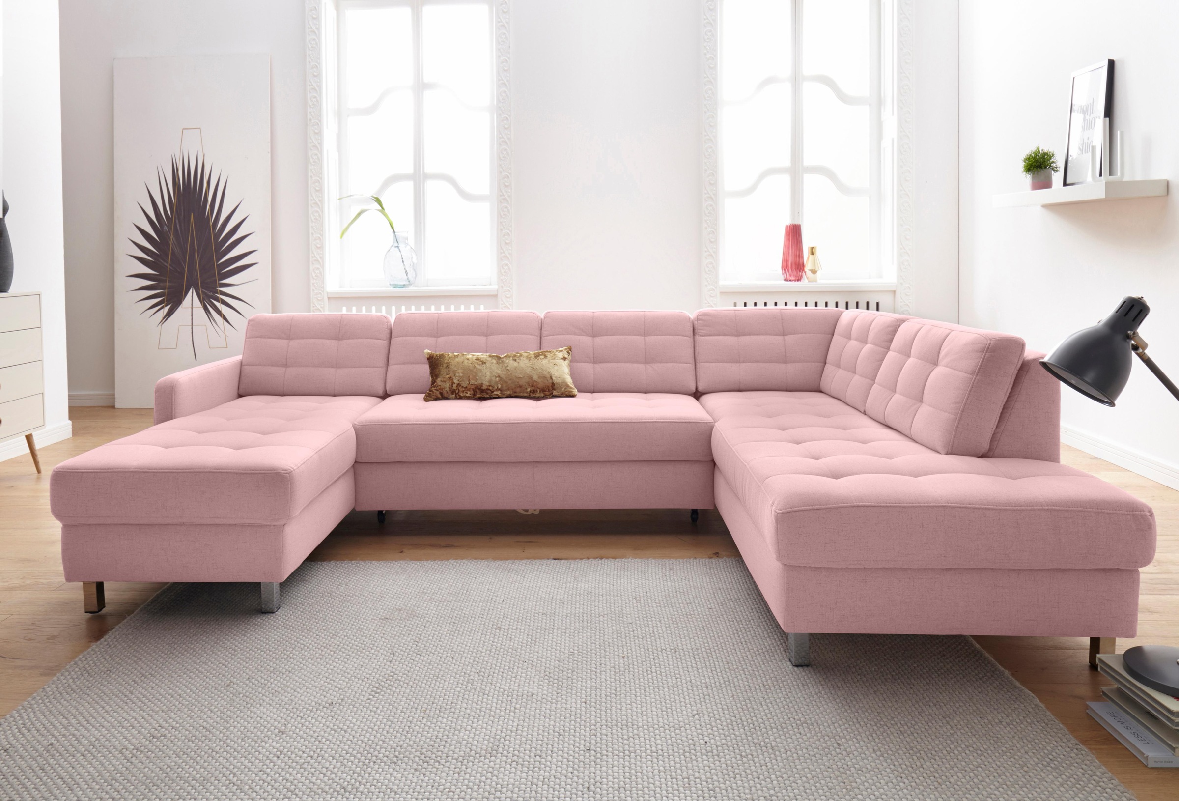 sit&more Wohnlandschaft »Picasso U-Form«, wahlweise mit Bettfunktion und Bettkasten