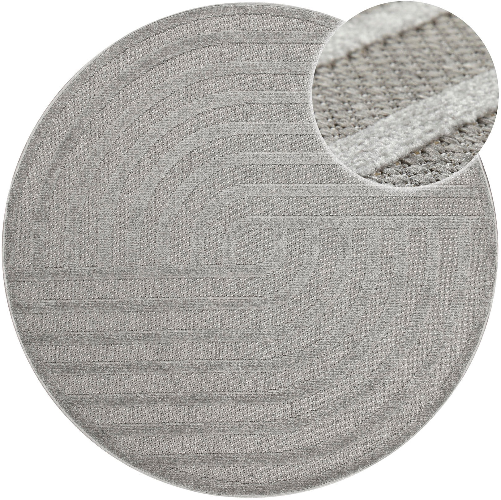 OTTO home Outdoorteppich »Tamsin«, rund, 6 mm Höhe, In- und Outdoor Teppich günstig online kaufen