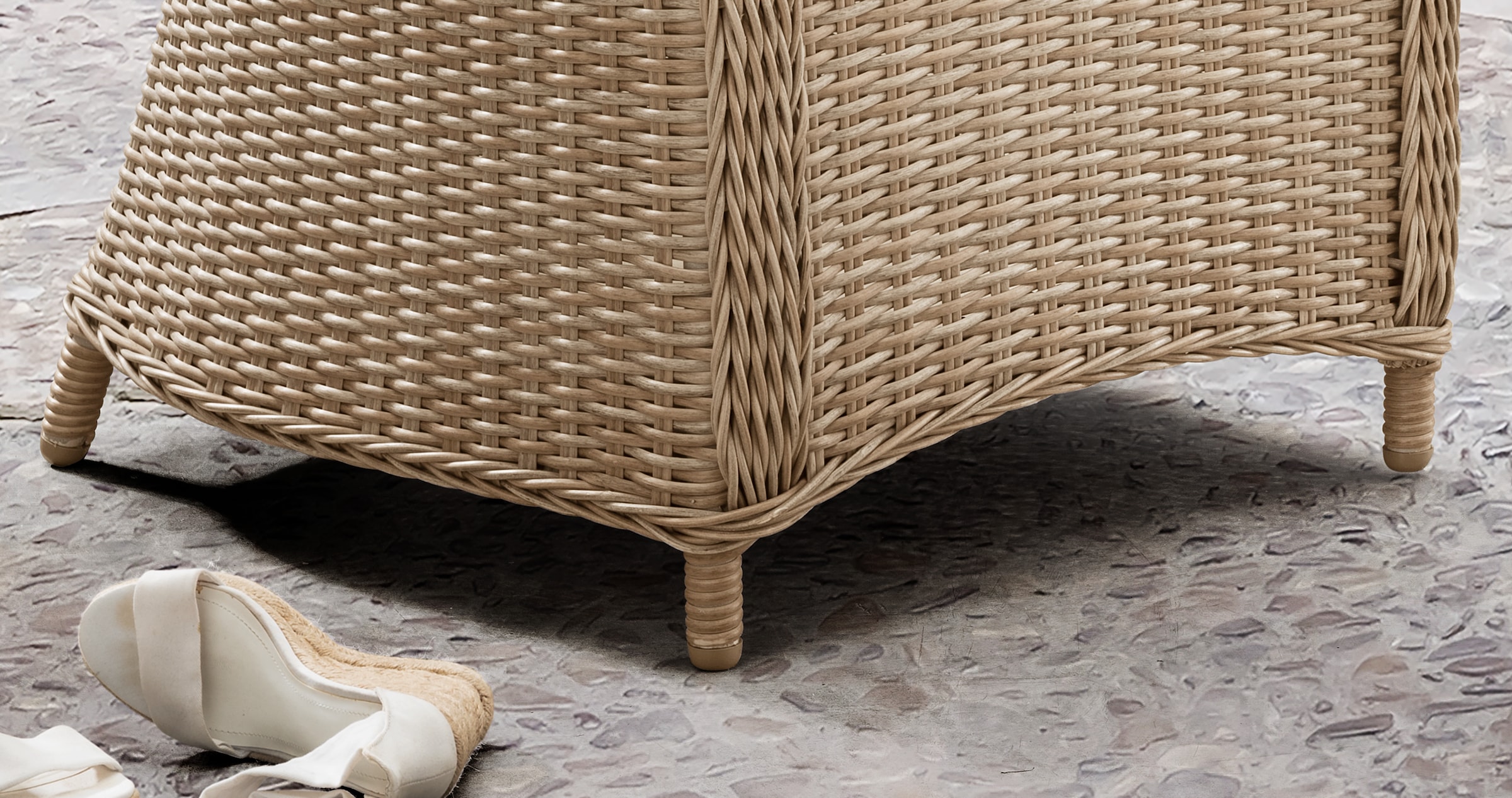 Destiny Garten-Essgruppe »LUNA« Set, 4x Sessel, 1x Tisch Ø 150x75cm mit Drehteller, inkl. Auflagen, 14 tlg. tlg. Aluminium, Polyrattan