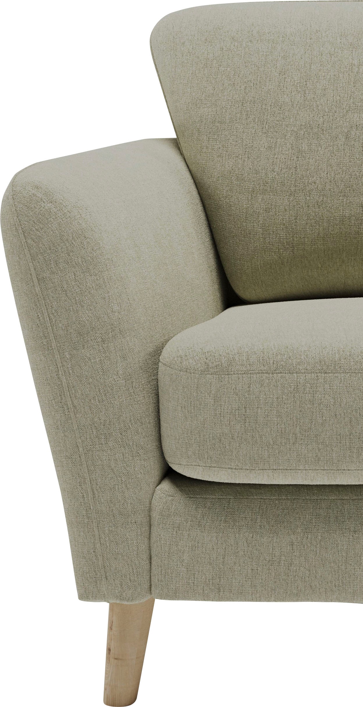 Home affaire Ecksofa »MARSEILLE 278/202 cm, L-Form, Ottom. rechts/links«, Massivholzbeine aus Eiche, in verschieden Bezügen und Farbvarianten