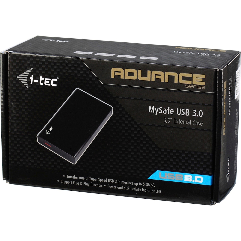 I-TEC Festplattenhülle »MySafe Advance Black 3.5«