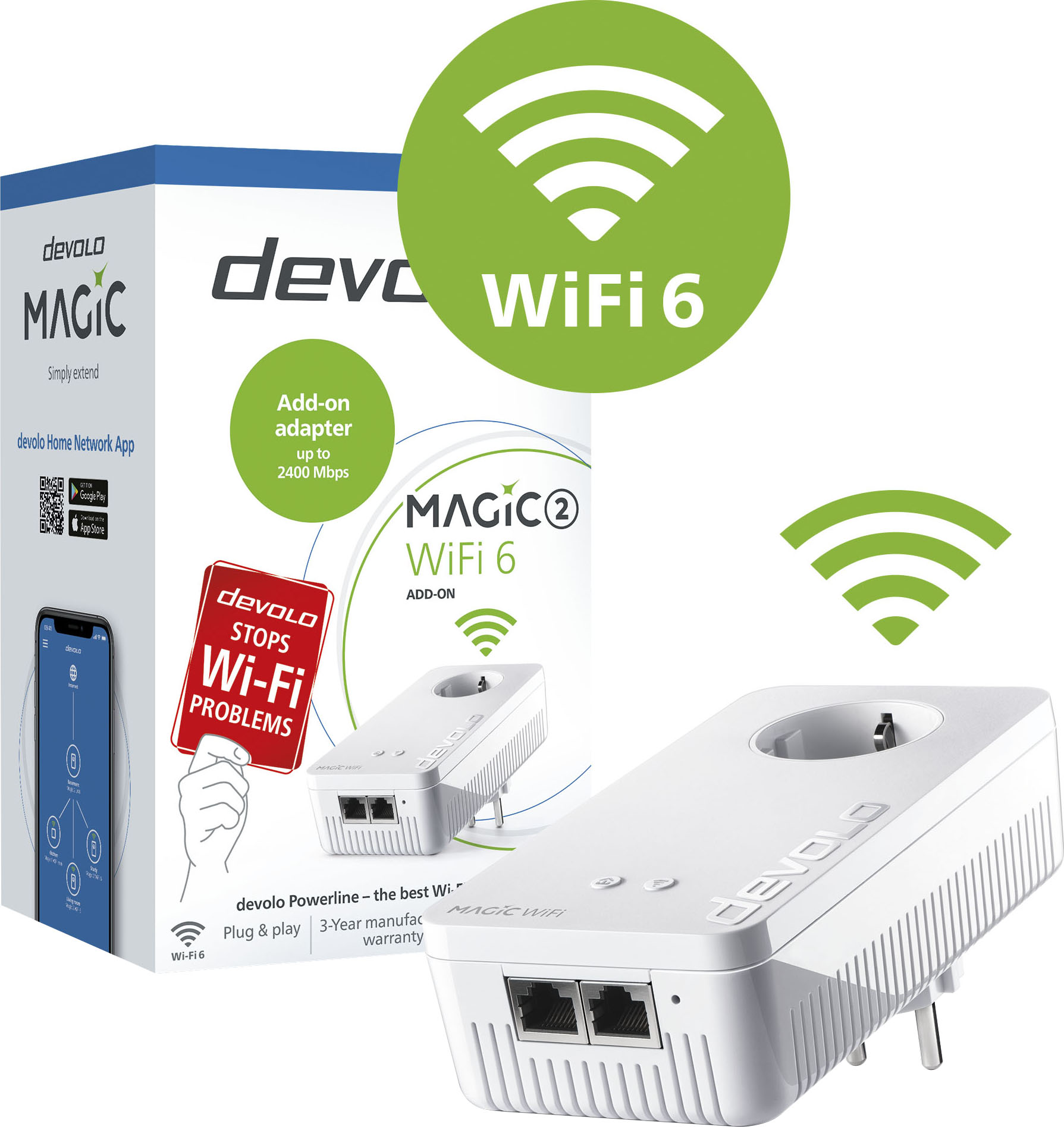 DEVOLO LAN-Router »Magic 1 LAN Ergänzung (1200Mbit, G.hn, 1x GbitLAN,  Heimnetz)« jetzt im %Sale