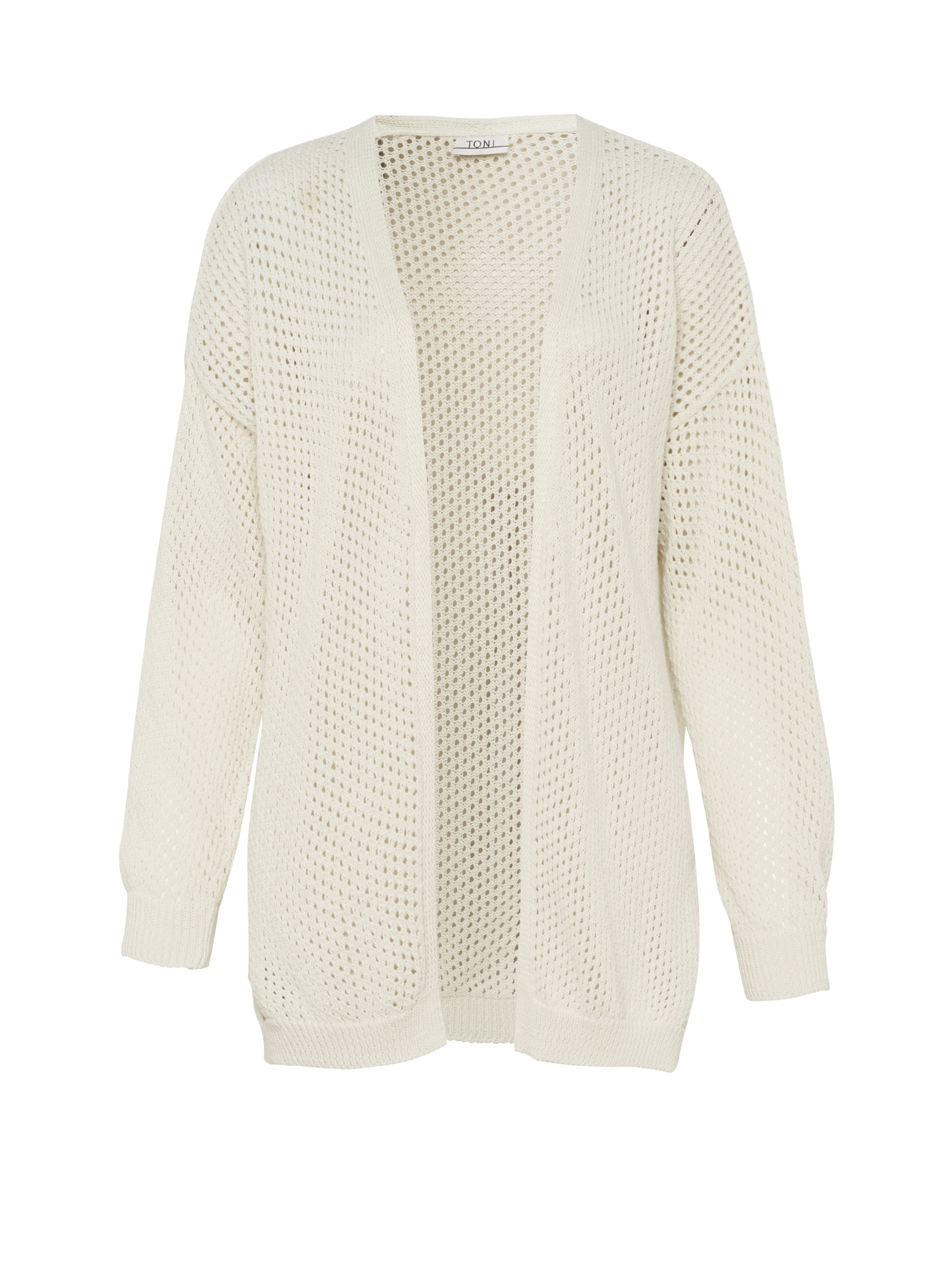 TONI Cardigan »Hilla«, in offener Form aus Lochstrick