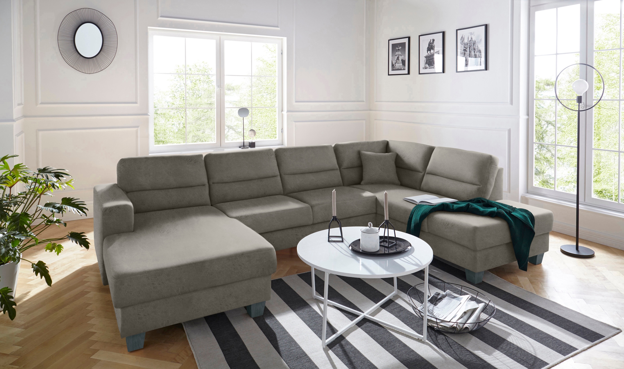 TRENDMANUFAKTUR Wohnlandschaft »Chamber, zeitlos&modern, hoher Sitzkomfort, günstig online kaufen