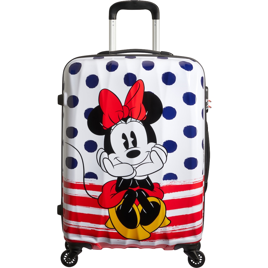 American Tourister® Hartschalen-Trolley »Disney Legends, Minnie Blue Dots, 65 cm«, 4 Rollen
