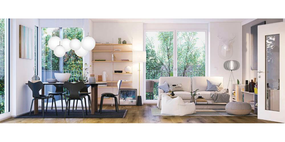 EGLO Hängeleuchte »RONDO Pendellampe, Metall in silber, Glas in Opal matt weiß, E27«, 1 flammig, Leuchtmittel E27 | Leuchtmittel wechselbar-ohne Leuchtmittel, Esszimmerlampe, zeitloses Design, modern, schlicht, 110x30cm