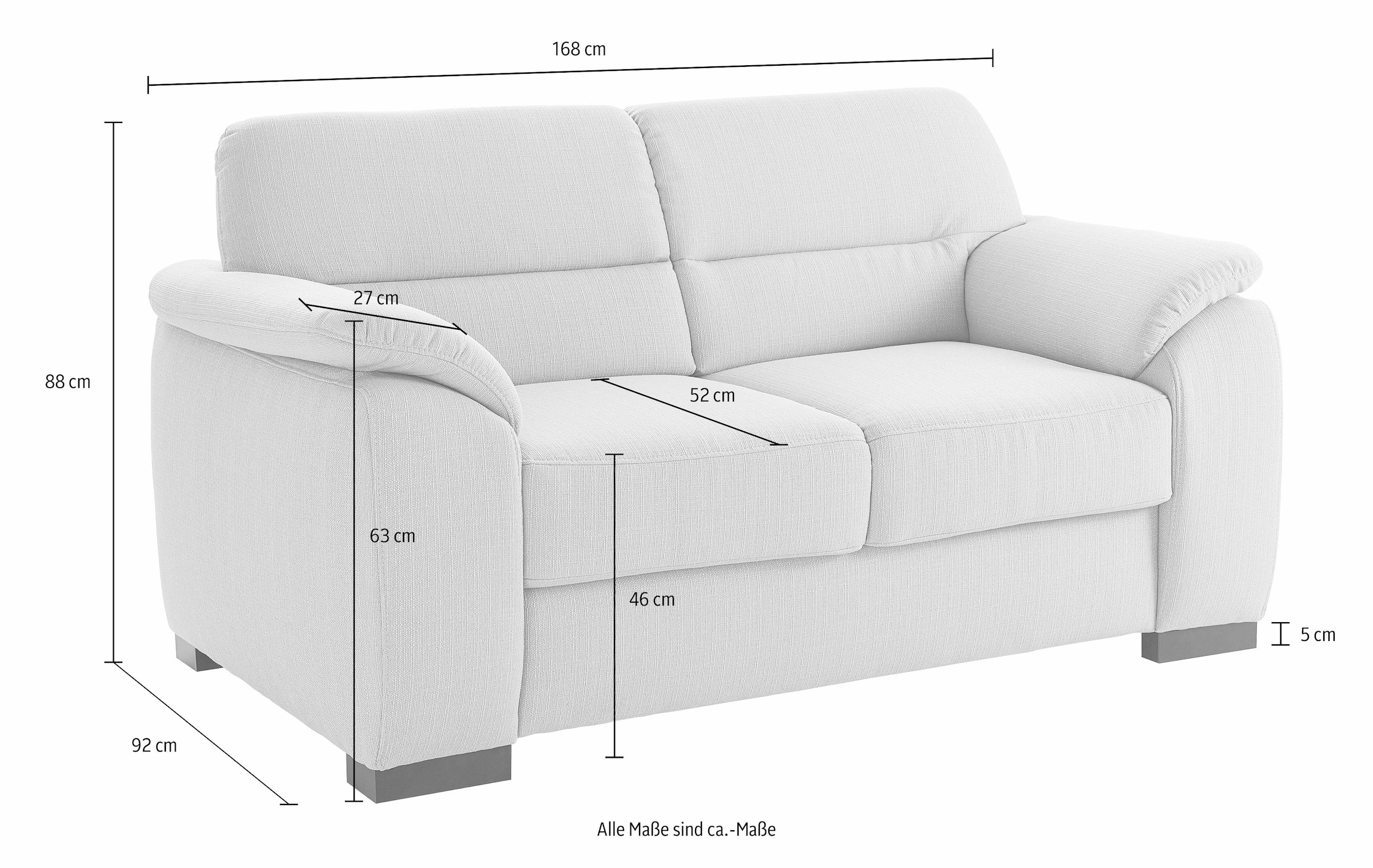 sit&more 2-Sitzer »Montego«, mit Federkern
