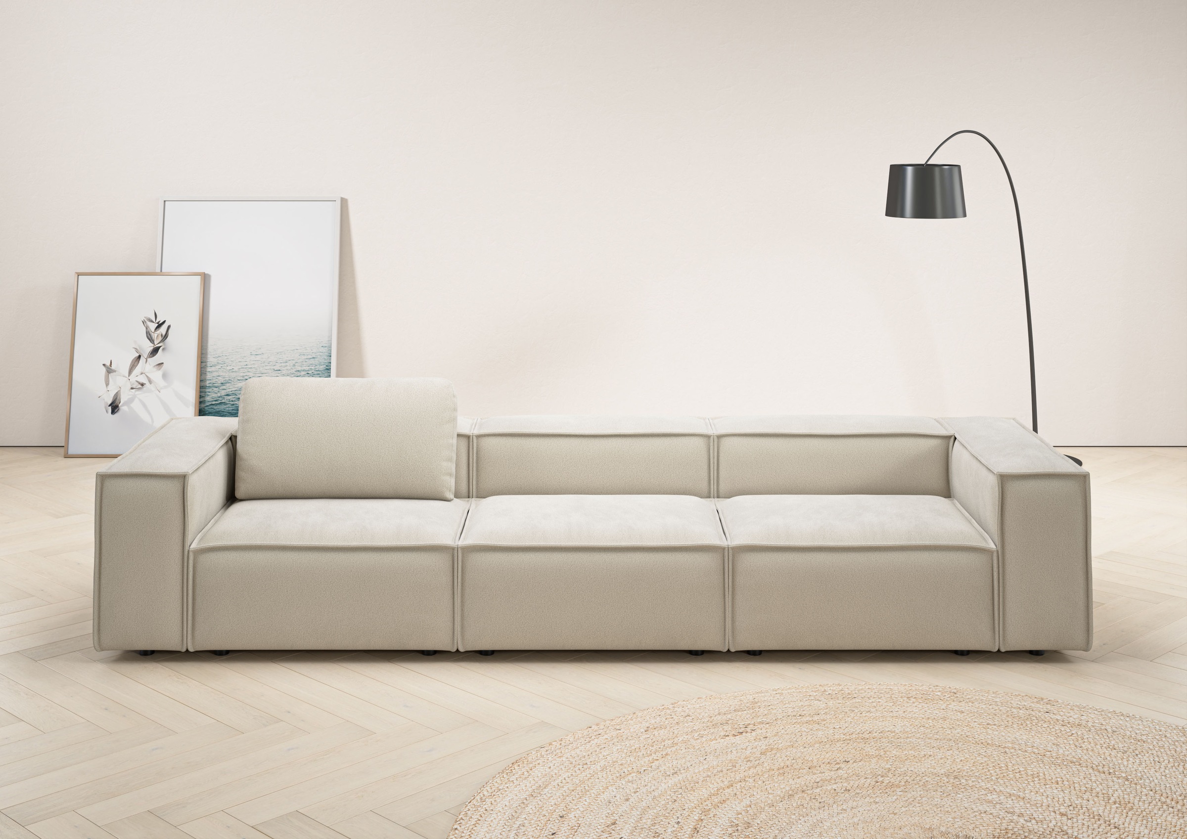 Home affaire 3,5-Sitzer »Watertown, modernes Big-Sofa XXL, 336 cm Breite, a günstig online kaufen