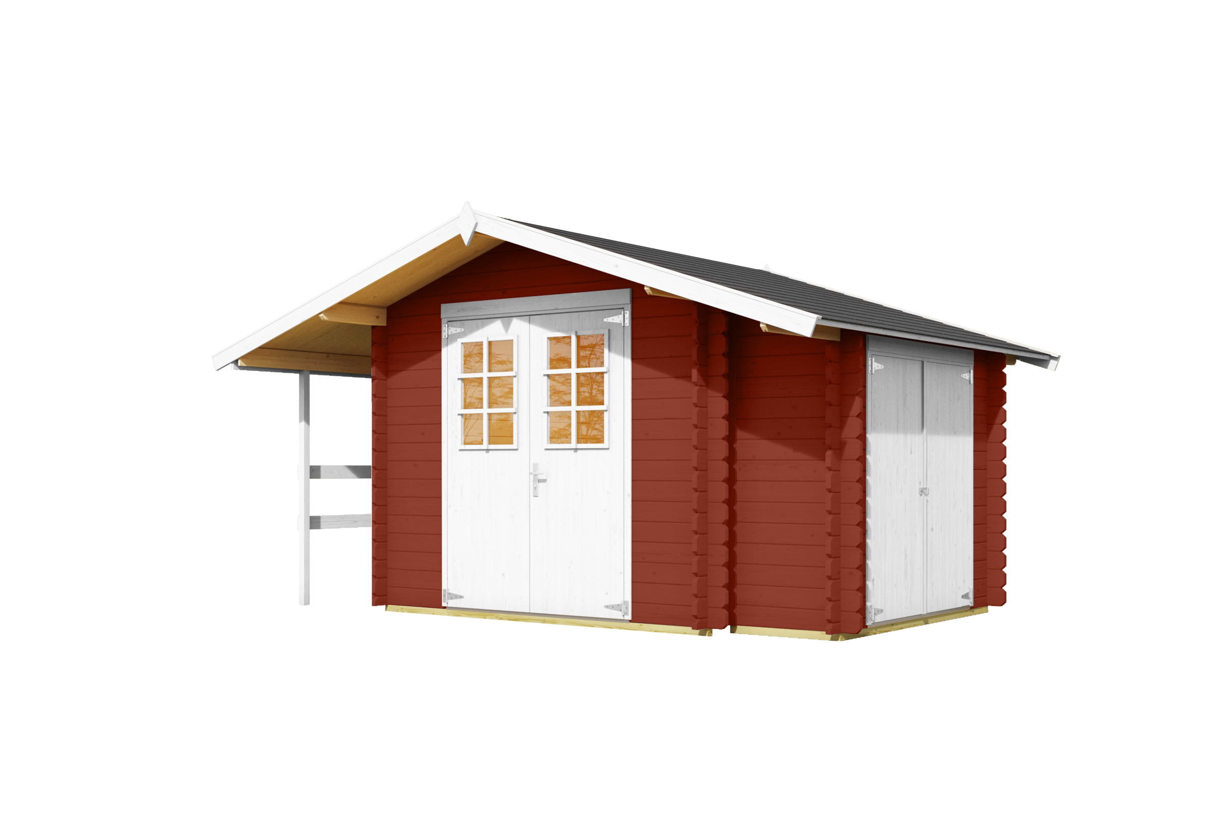 Nordic Holz Gartenhaus »Vilano 2«, mit 3 getrennten Bereiche