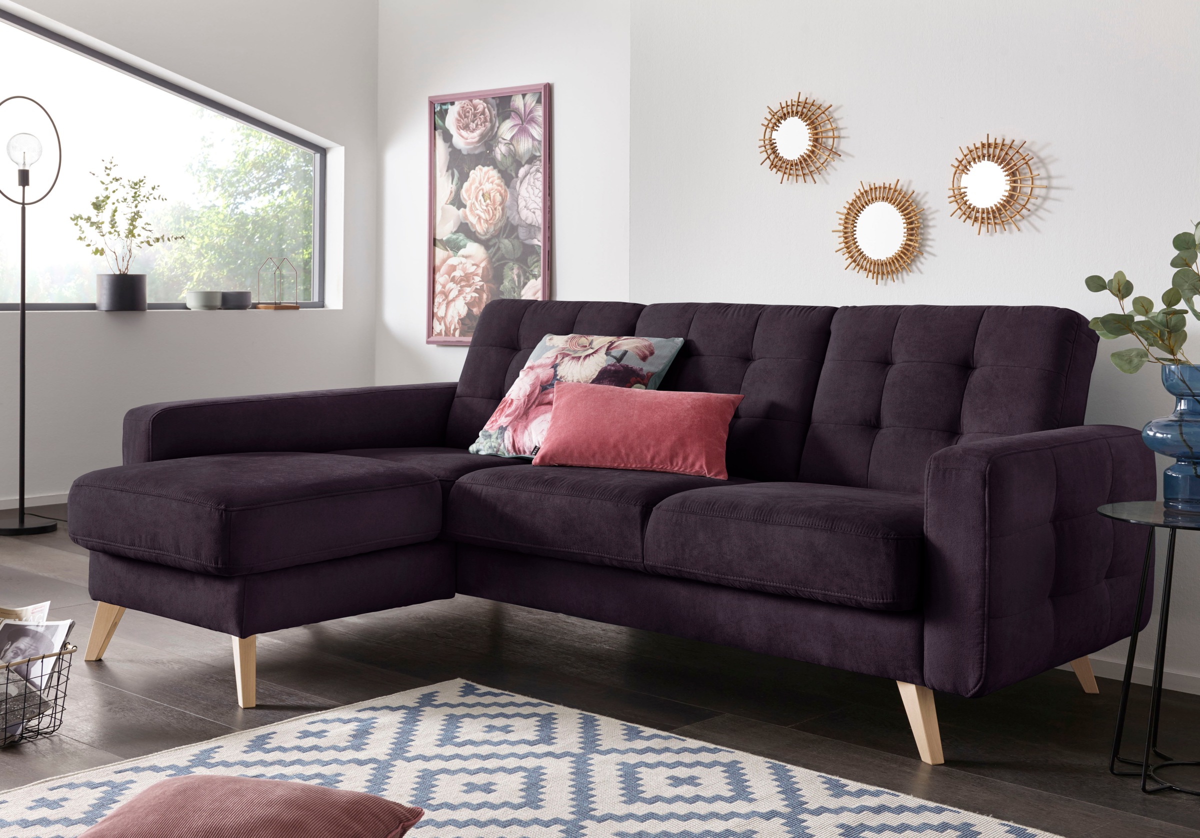 exxpo - sofa fashion Ecksofa »Nappa, kompakt und komfortabel, bequem, zeitl günstig online kaufen