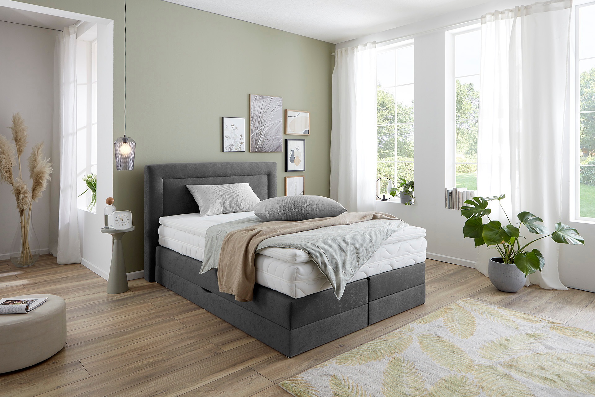 Westfalia Schlafkomfort Boxspringbett wahlweise mit Bettkasten und Topper günstig online kaufen