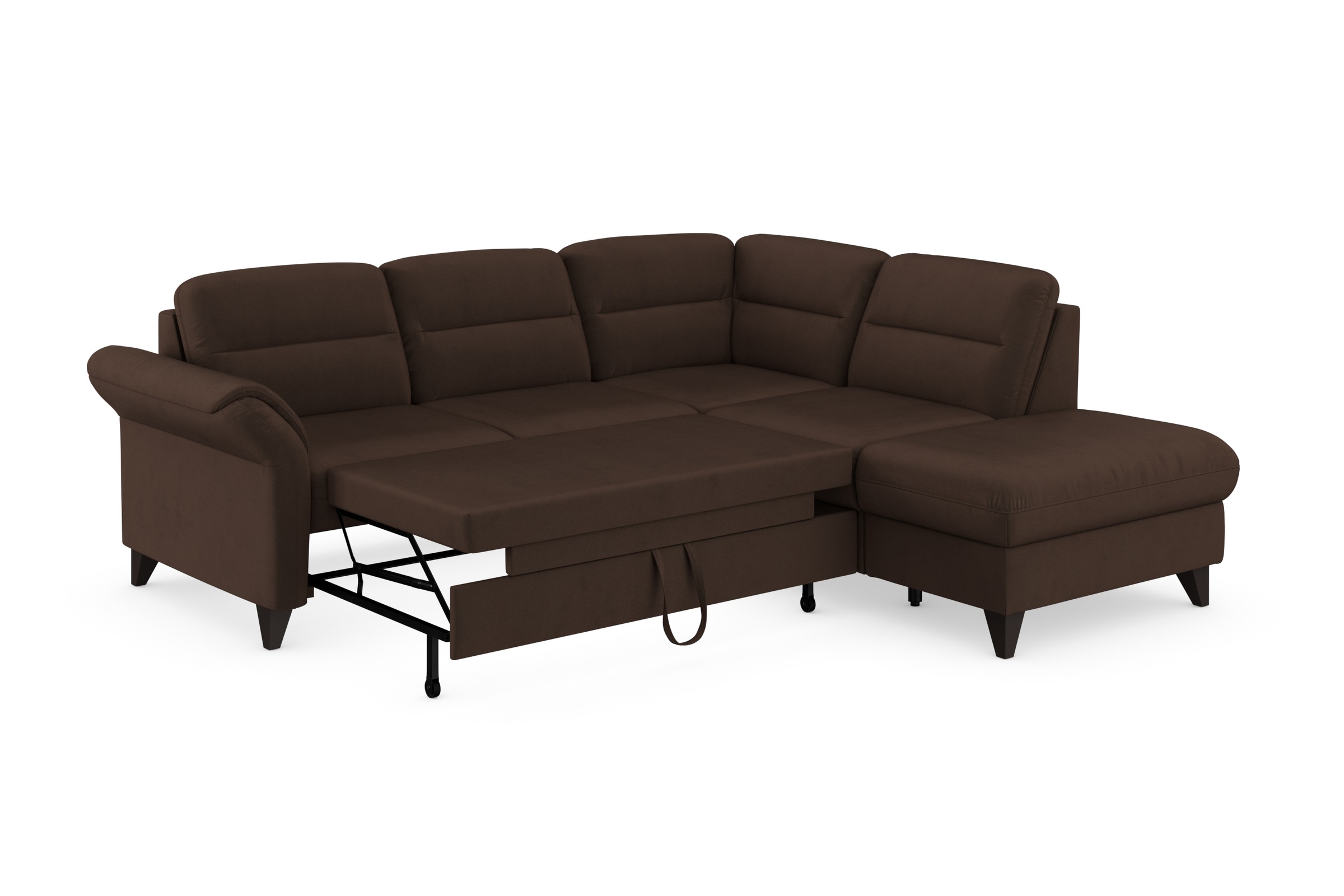 sit&more Ecksofa »Mellum L-Form«, Federkern, wahlweise mit Bettfunktion, Stauraum und Armteilfunktion