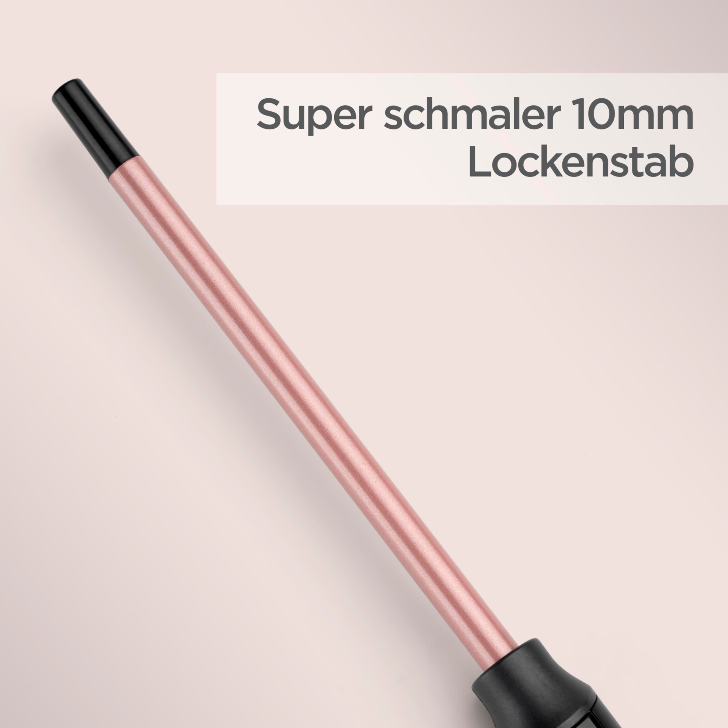 BaByliss Lockenstab »10mm Lockenstab  für extra enge Locken, C449E« Keramik-Beschichtung Quarz-Keramikbeschichtung, 6 Temperaturstufen, für alle Haartypen