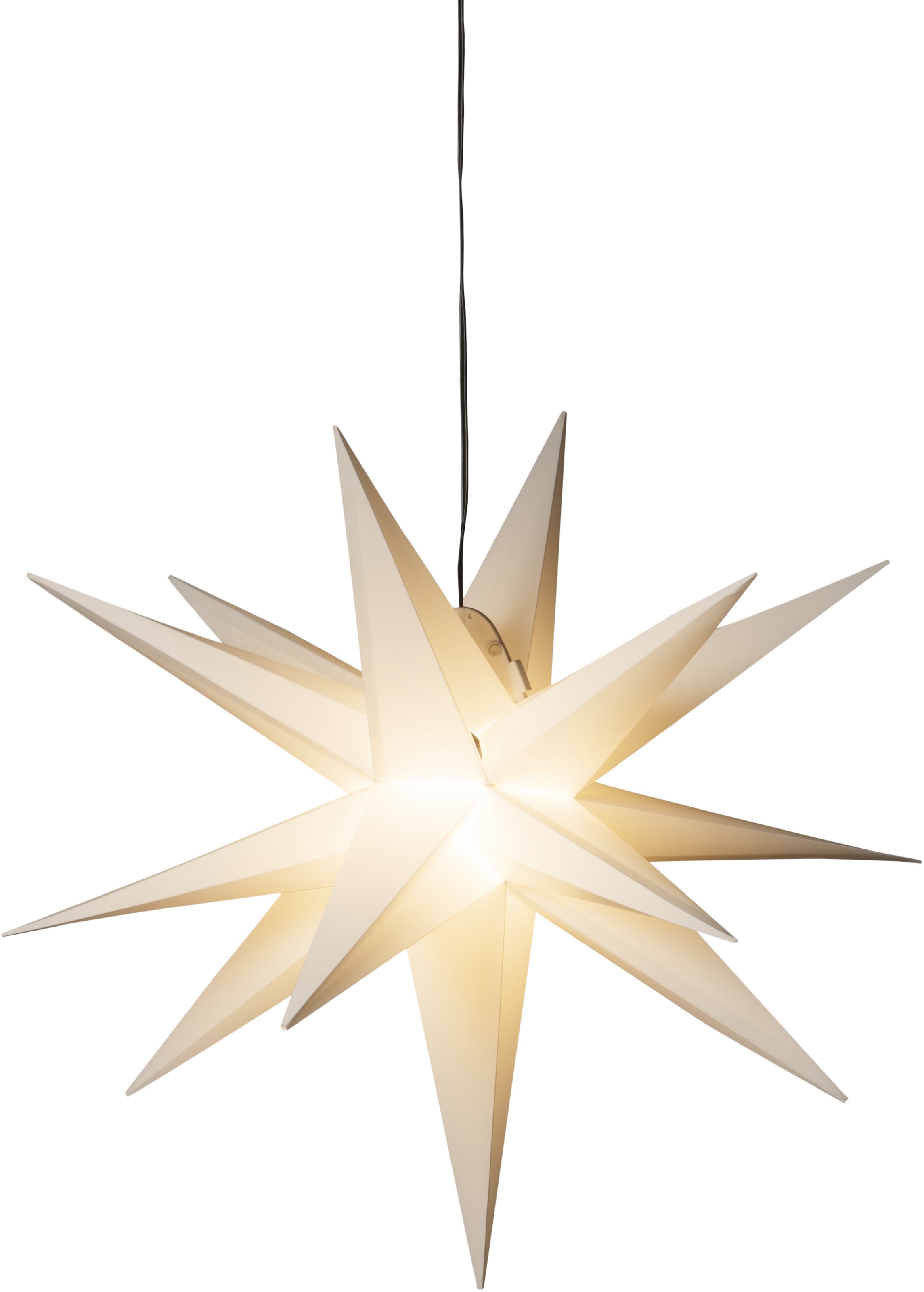 LED Stern »Weihnachtsstern, Weißer 3-D Kunststoffstern, Weihnachtsdeko aussen«, inkl....